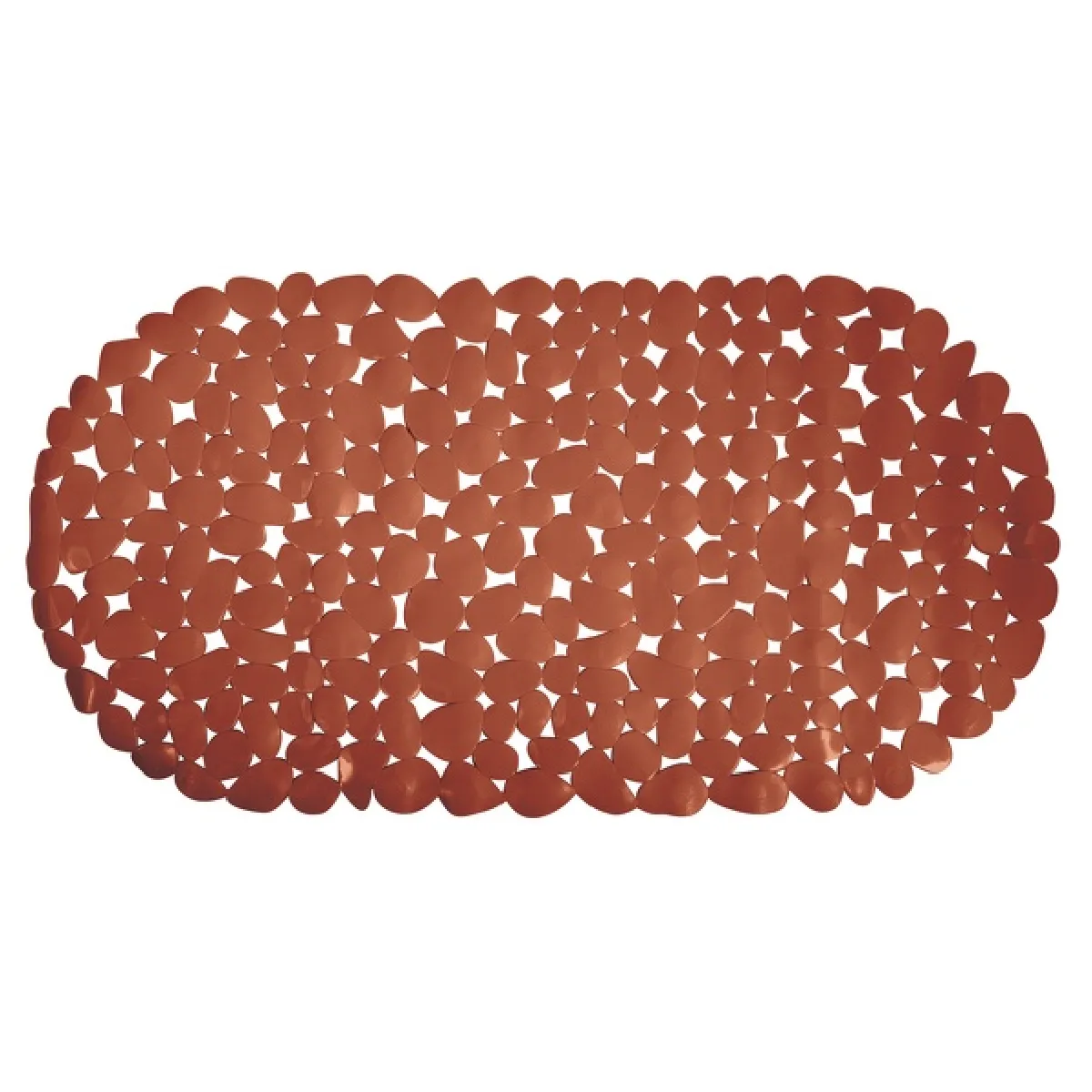 MSV Tapis antidérapant fond de baignoire PVC 35x68cm Terracotta