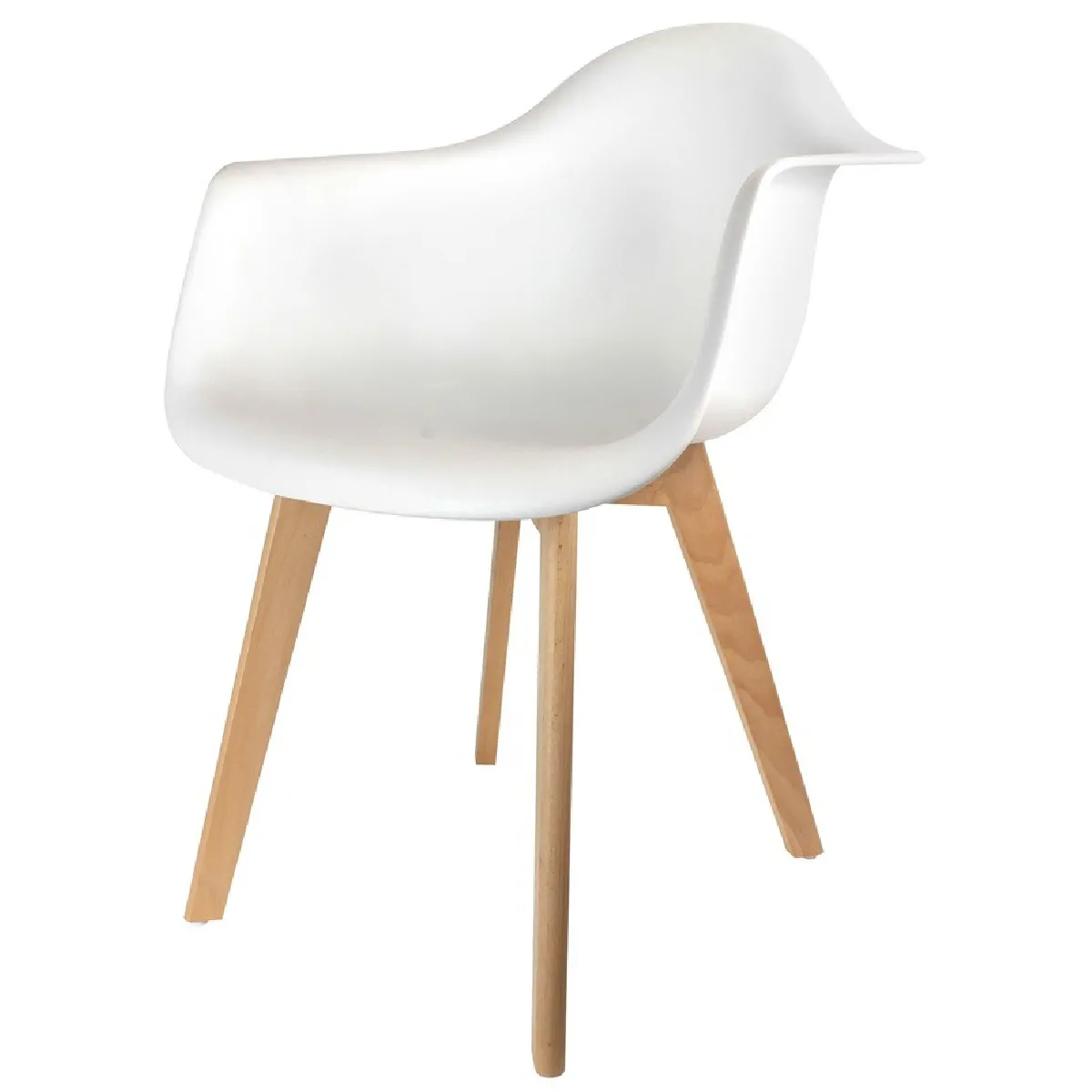 Chaise Enfant Scandinave Blanc Avec Accoudoirs BABY FJORD