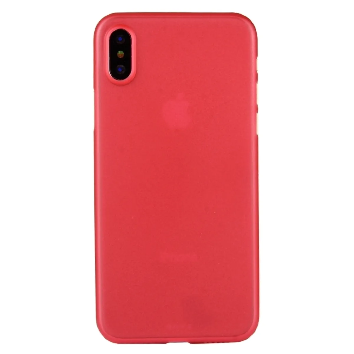 Coque rouge pour iPhone X PP étui de protection arrière