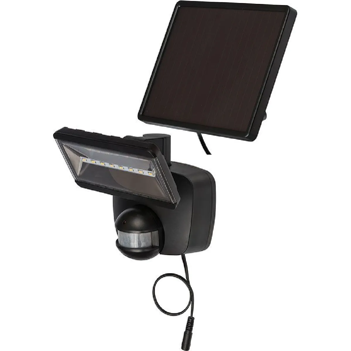 Brennenstuhl Lampe LED solaire SOL 80 plus IP44 avec détecteur de mouvements infrarouge anthracite