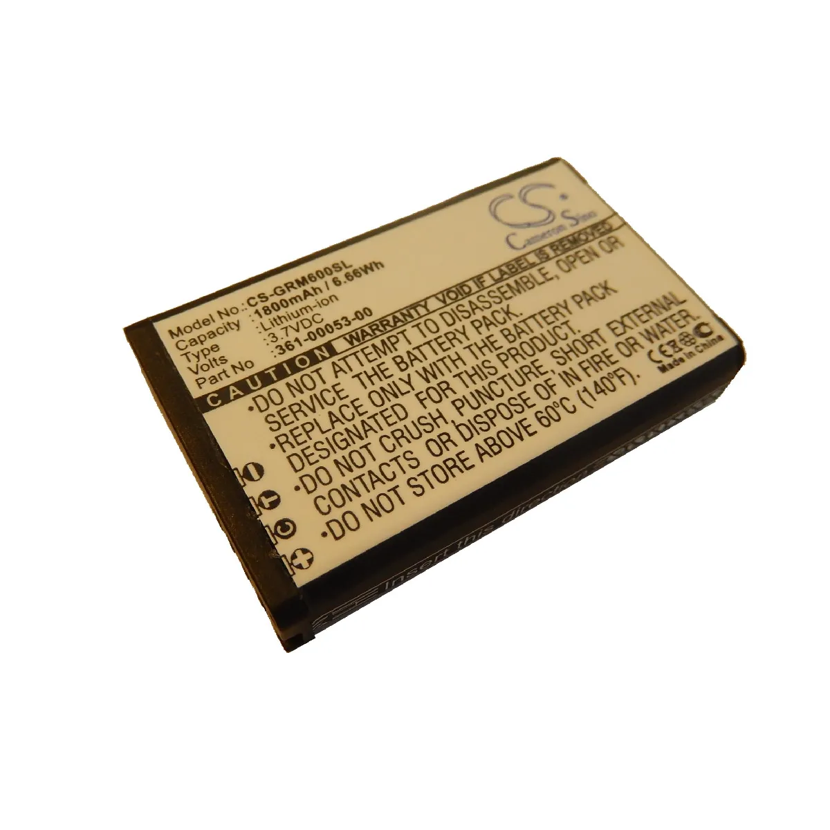 vhbw Batterie 1800mAh (3.7V) GPS GARMIN Alpha 100, Montana 600,600T, 600t Camo, 650, 650T, Monterra remplace 010-11599-00, 010-11654-03, 361-00053-00