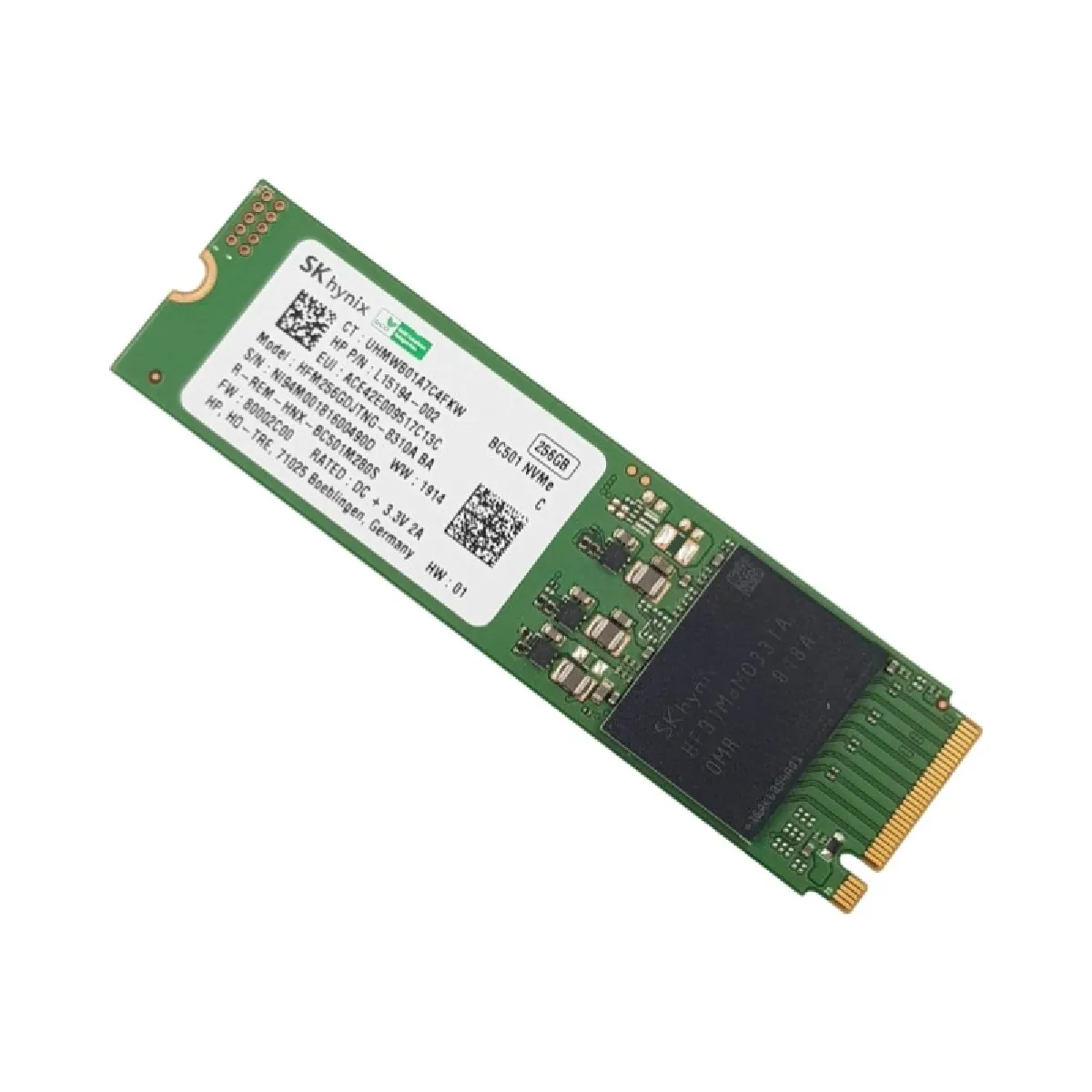 256Go SK Hynix HFM256GDJTNG-8310A SSD NVMe M.2 2280 M L15194-002