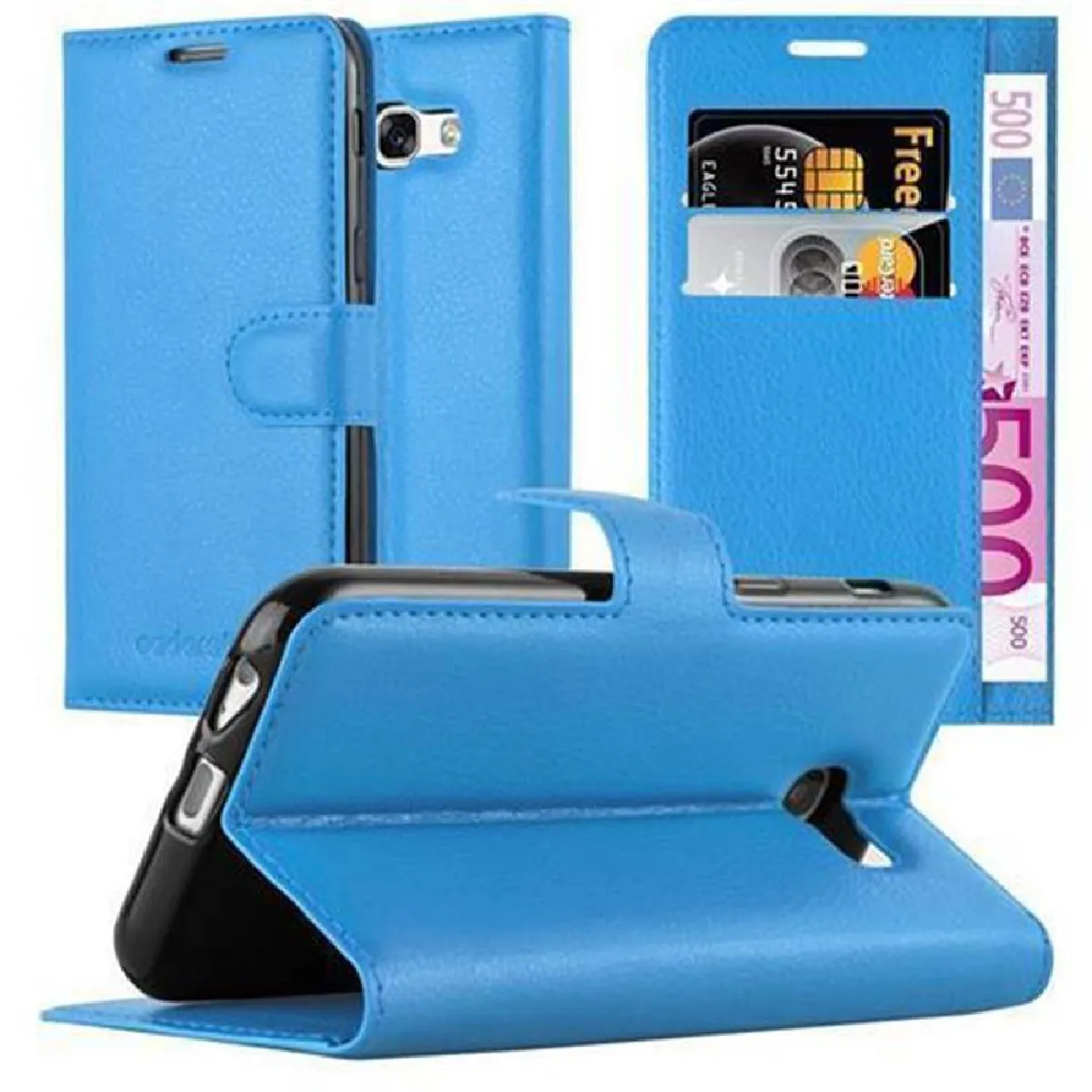 Coque Samsung Galaxy A3 2017 Etui en Bleu