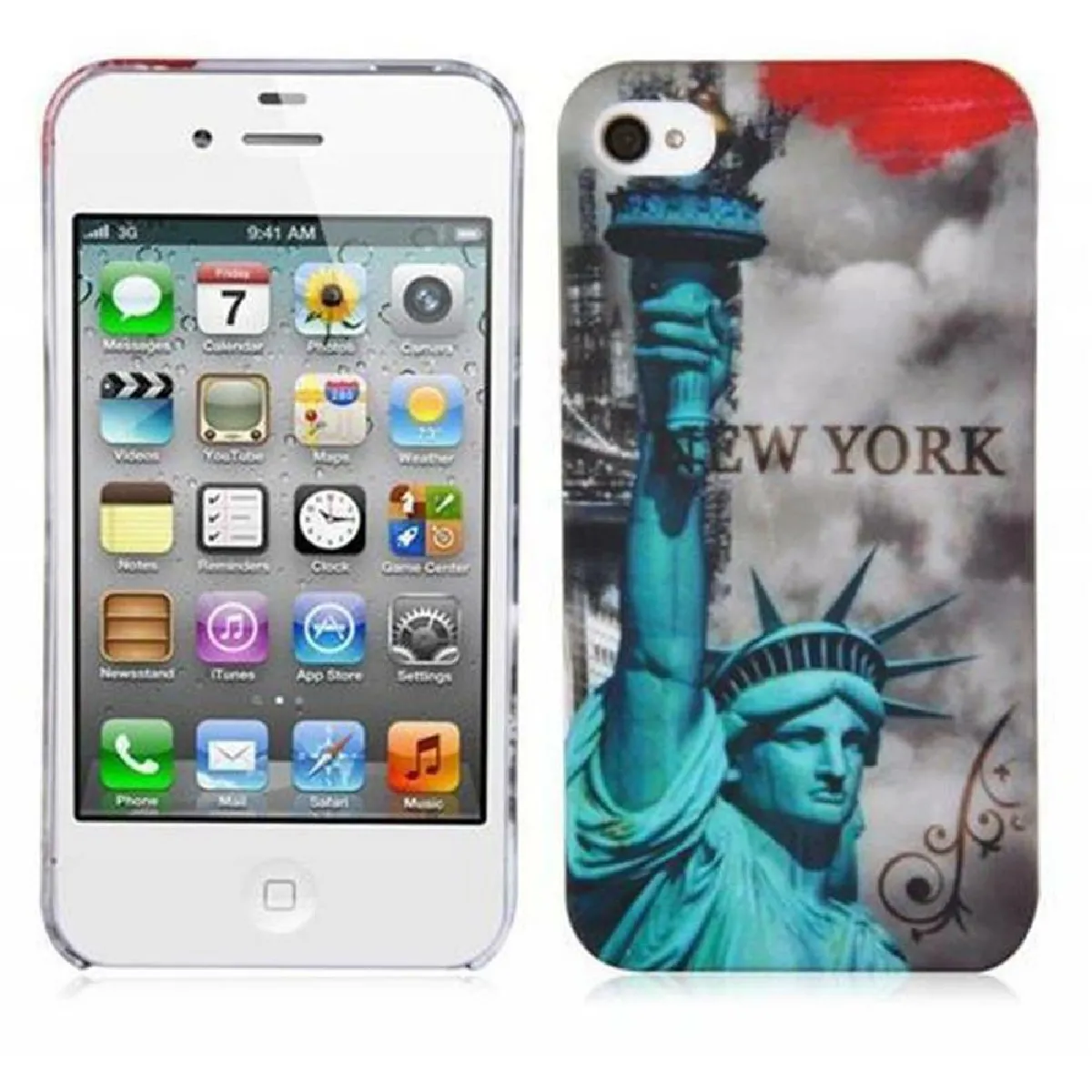 Coque iPhone 4 / 4S Etui en Brun