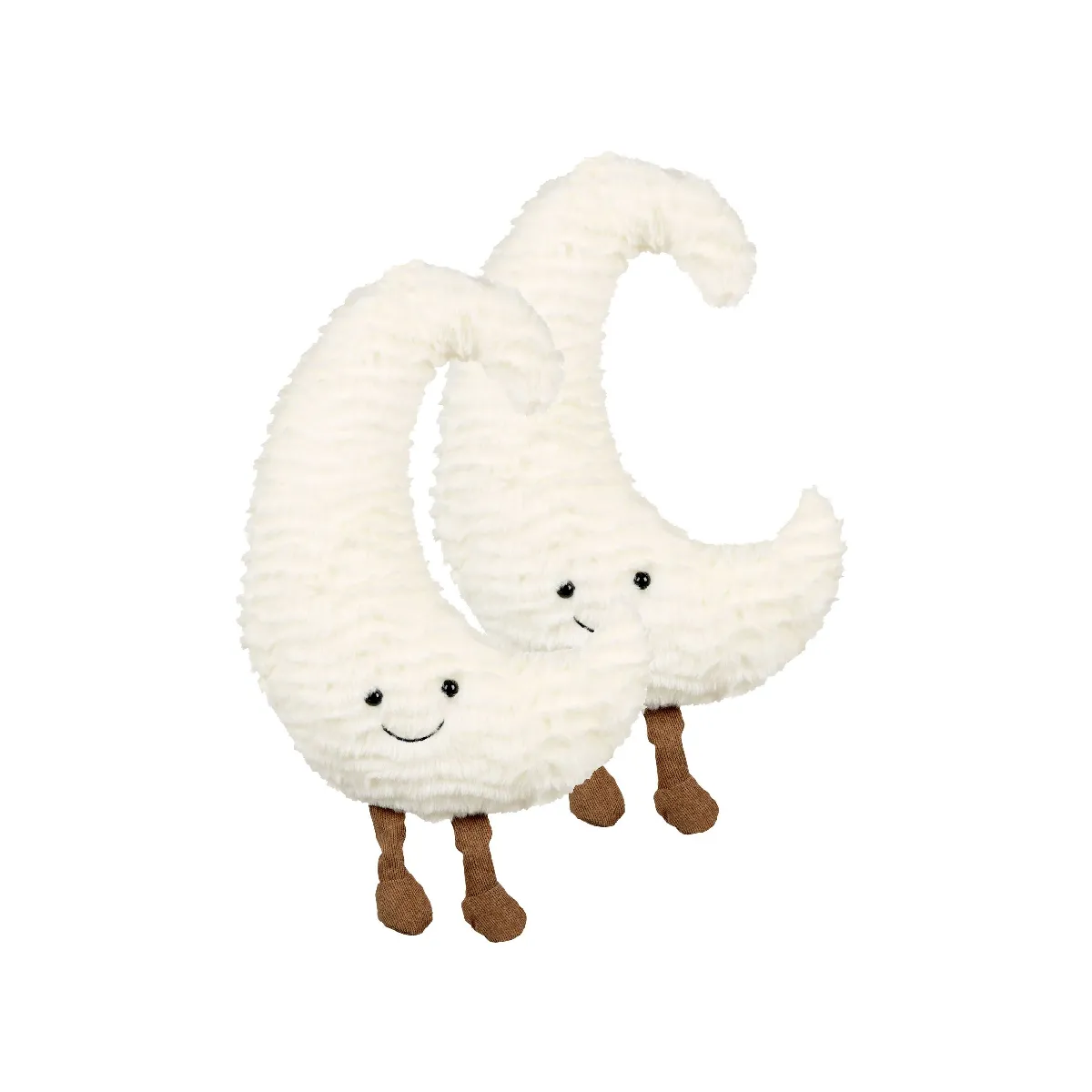 Lot de 2 coussins Blanc cassé MOONLIGHTER 21 x 40 cm