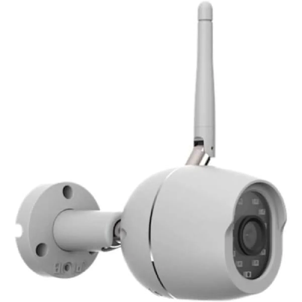 IPCAM-FE05 Caméra Réseau Connectée Extérieure Sans Fil FHD WiFi Vision Nocturne Détection de Mouvement Blanc