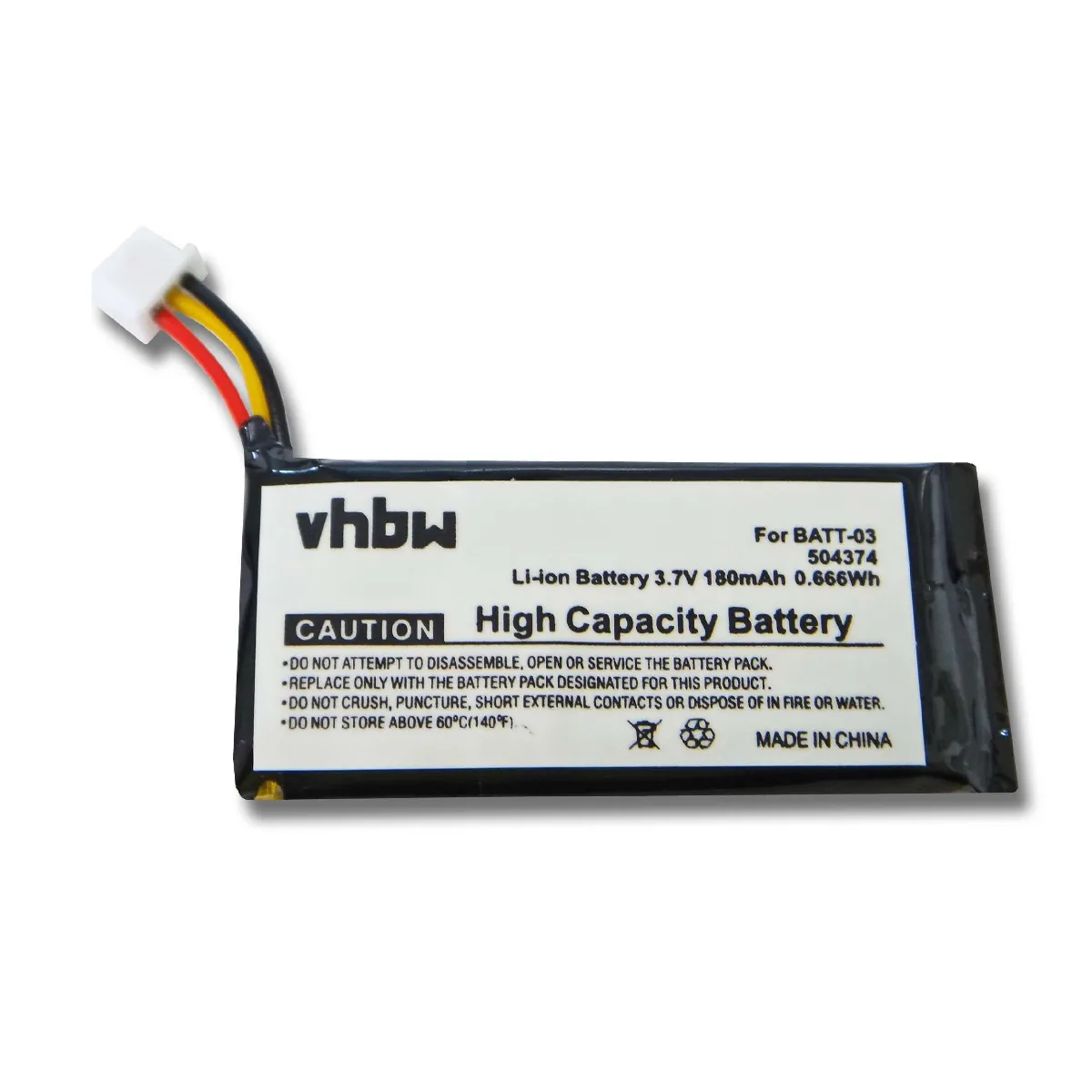 vhbw batterie compatible avec Sennheiser MB Pro 1, MB Pro 2, OfficeRunner, Pro 1, Pro 2, SD Office casque écouteurs casque micro sans fil (180mAh)