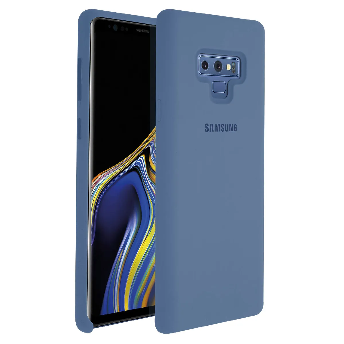 Coque Galaxy Note 9 Coque Original Samsung Silicone Cover Soft Touch Noir