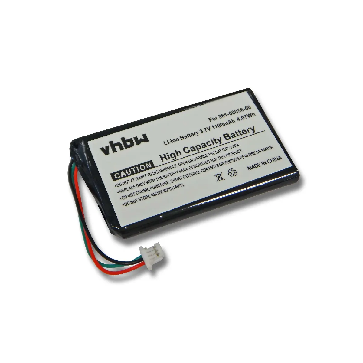 Batterie Li-Ion 1100mAh (3.7V) vhbw pour système de navigation GPS Garmin Nuvi 65, Nuvi 65LM, Nuvi 65LM 6'' comme 361-00056-01.