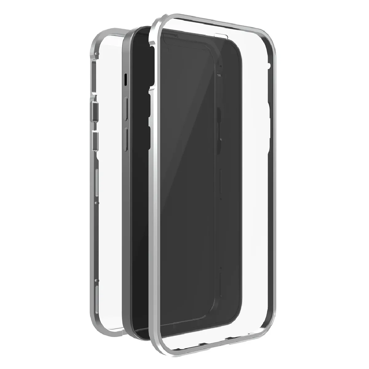 Coque de protection "360° Glass" pour Apple iPhone 13 Pro Max, argent