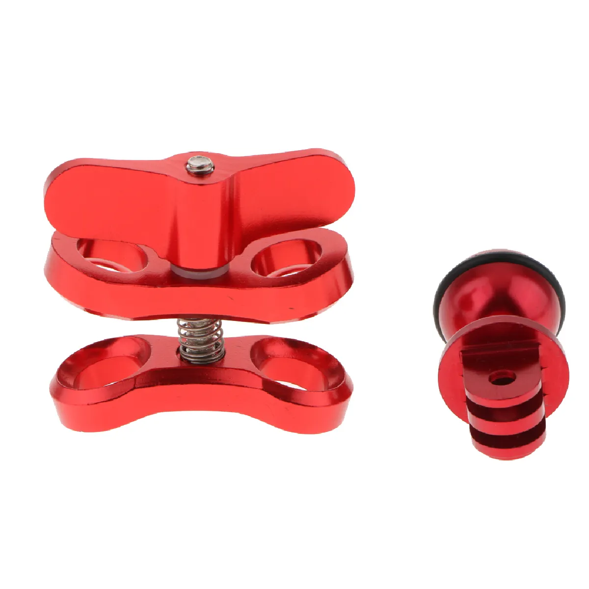 bras de fixation en alliage d'aluminium pince de fixation pour monture de fixation pour gopro hero-red