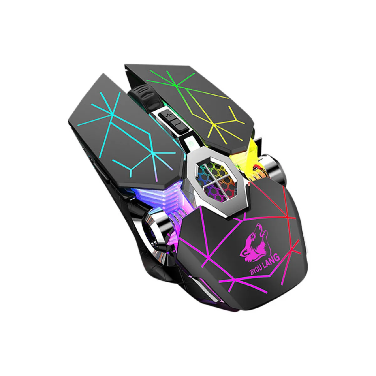 Souris gaming sans fil souris pc gamer silencieuse rechargeable souris ergonomique pc portable pour souris optique usb 2.4ghz