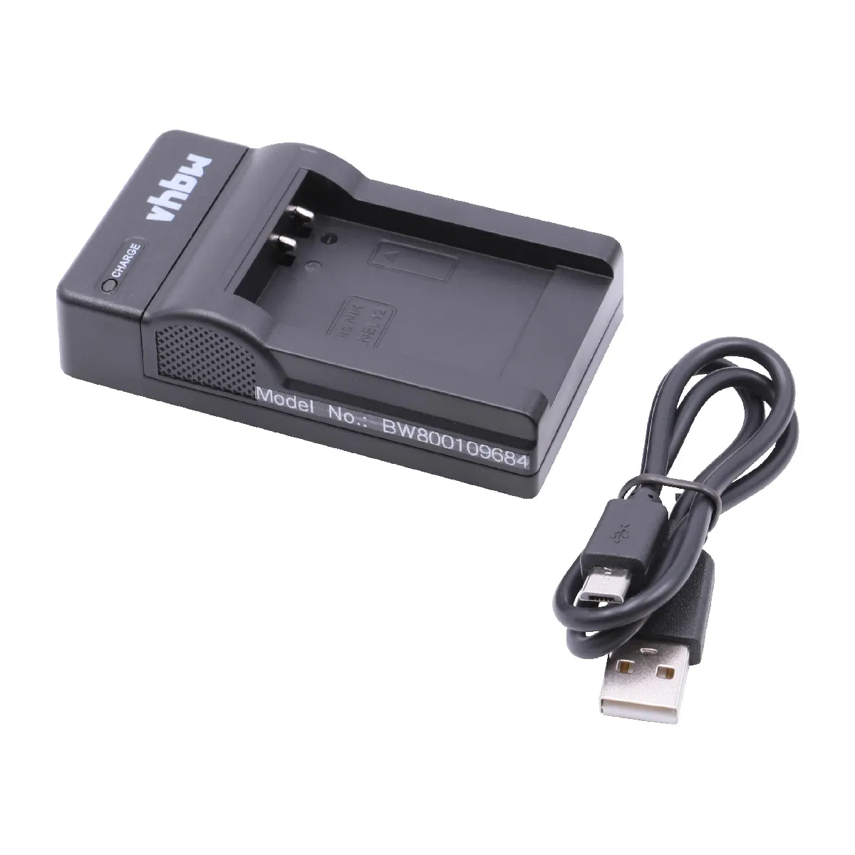 vhbw chargeur USB avec câble pour caméra Nikon CoolPix S8000, S800c, S8100, S8200, S9100, S9200, S9300, S9400, S9500, S9600, S9700, S9900.