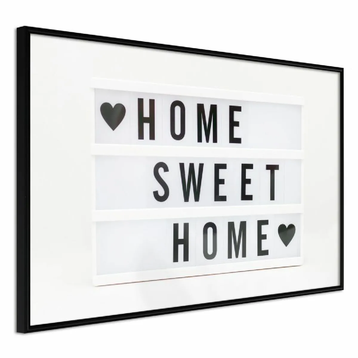 Affiche Murale Encadrée There is No Place Like Home 30 x 20 cm Noir