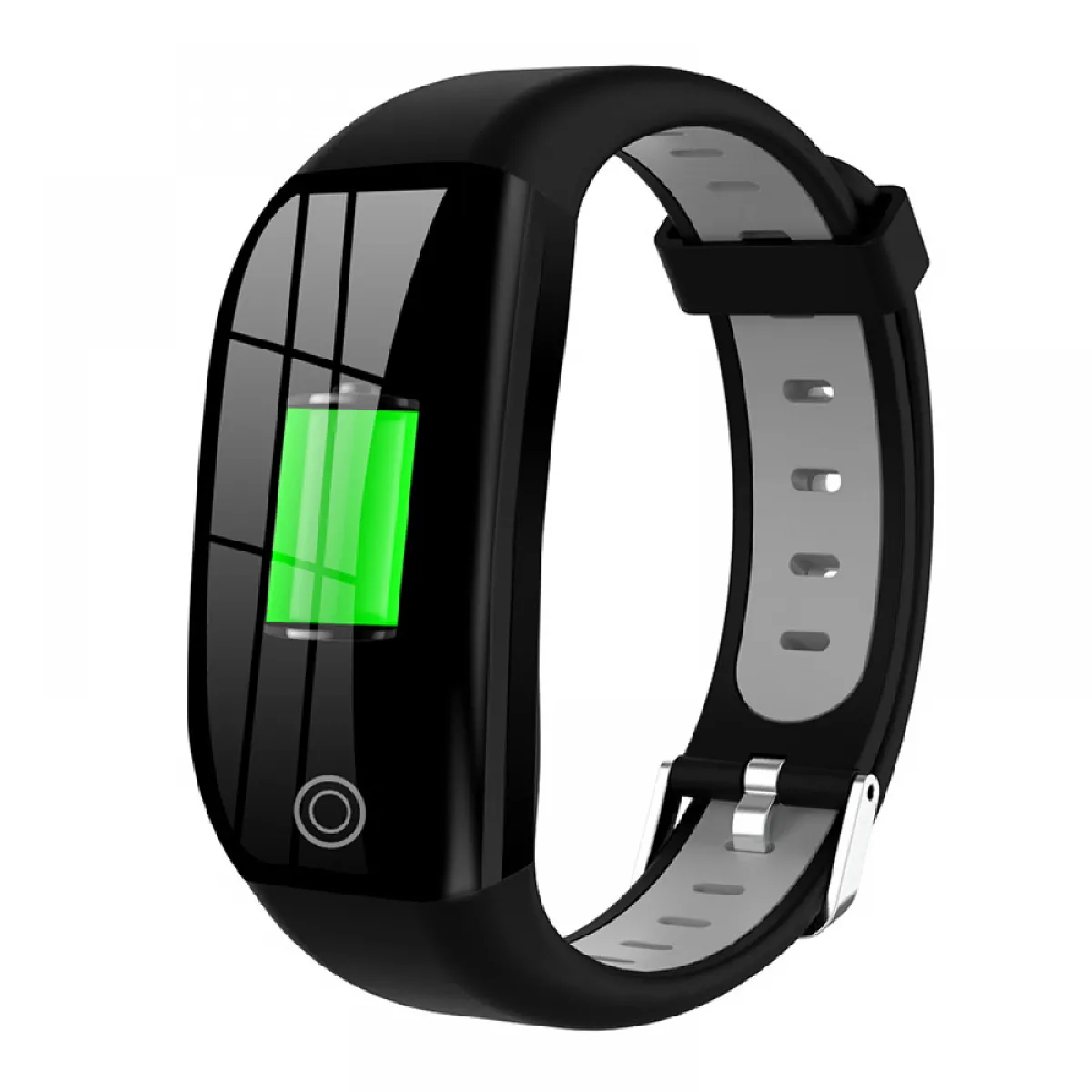 Montre-bracelet intelligente, compteur de pas/calories/chronomètre, suivi d'activité avec moniteur de fréquence cardiaque, étanche IP68, suivi de la santé avec suivi du sommeil, montre podomètre(noir)