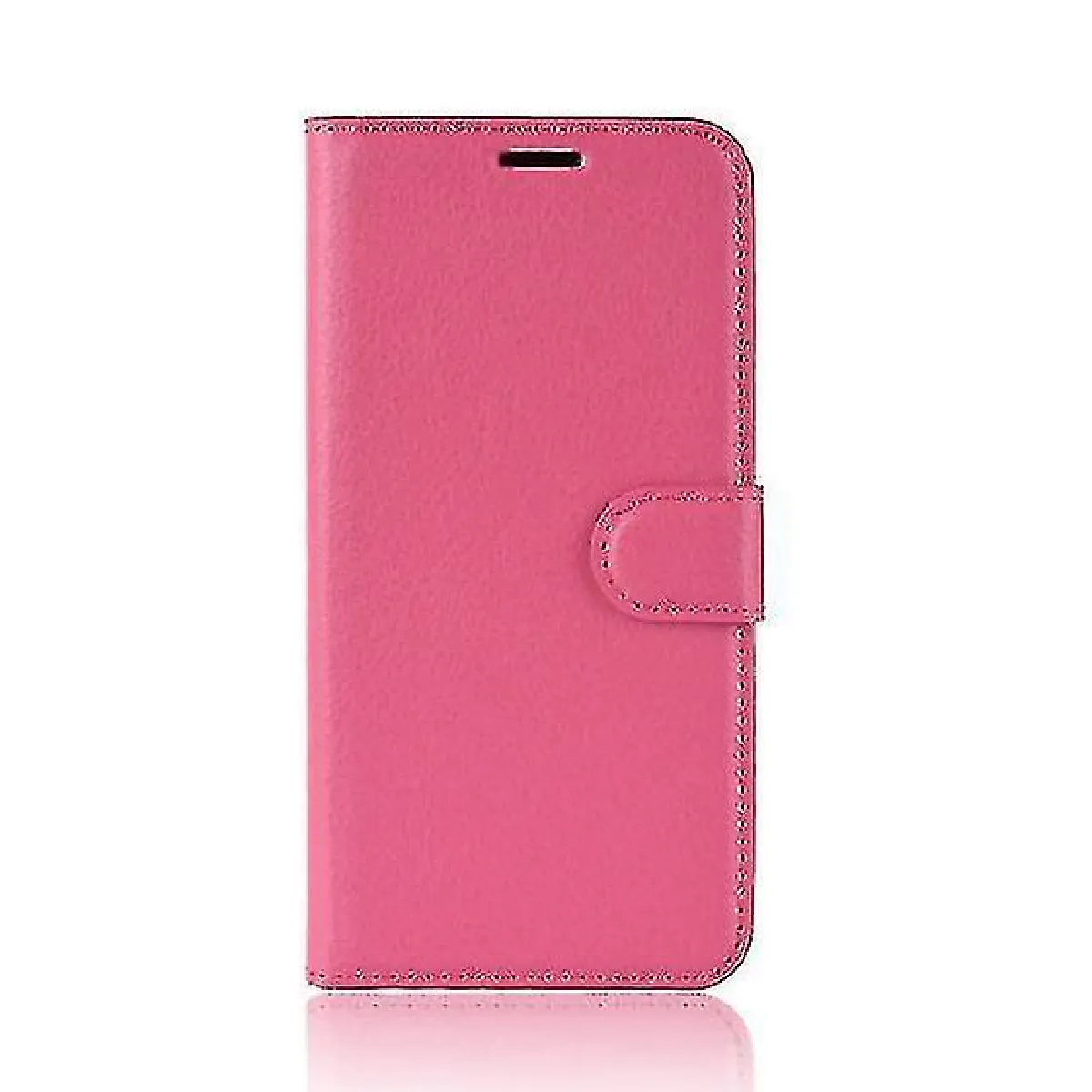 Étui à coque dur pliable multi-poche pour Apple iPhone 5C - rose foncé