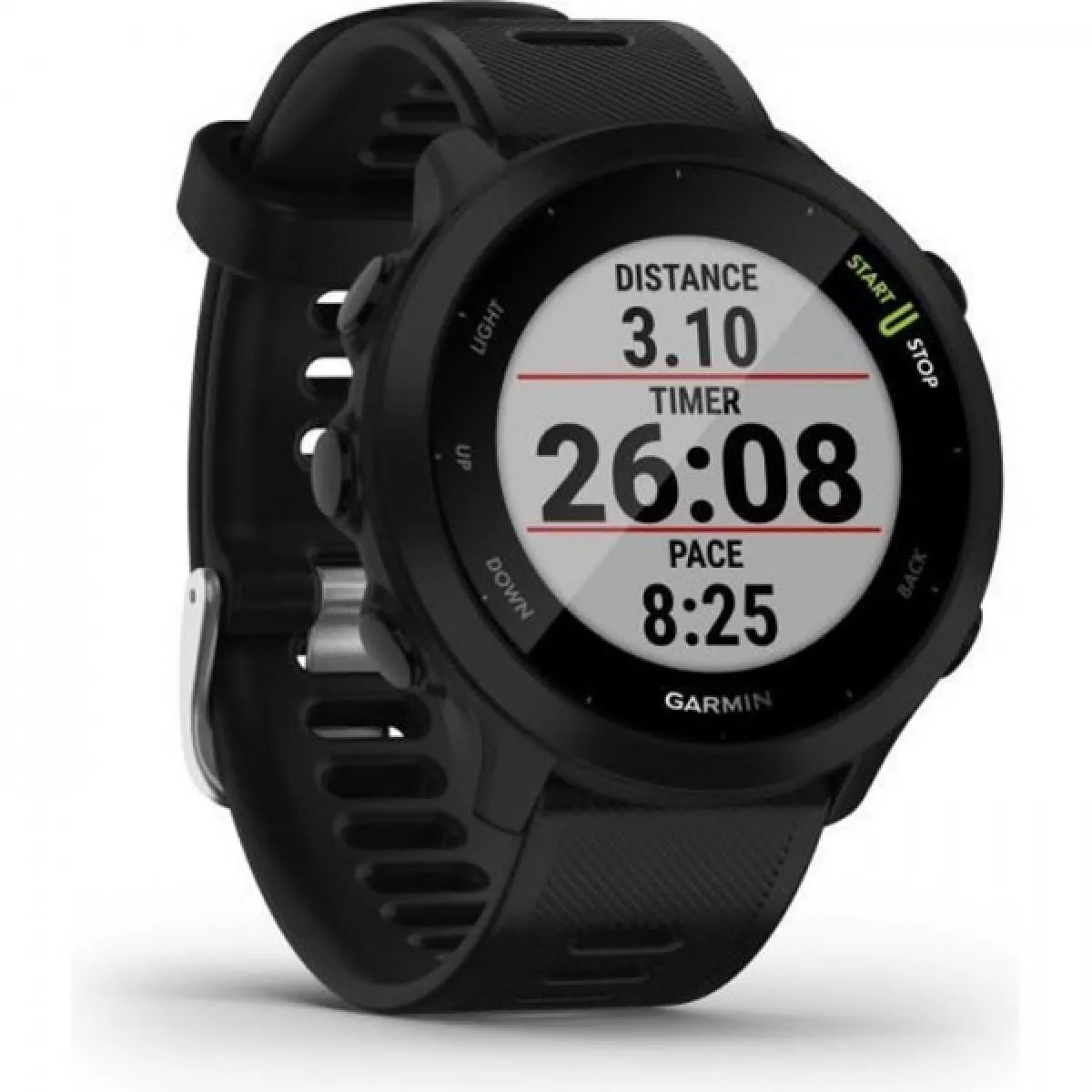 Montre GARMIN Forerunner 55 - Connectée GPS & Course a Pied - Entraînements Personnalisés - Autonomie Longue Durée - Black