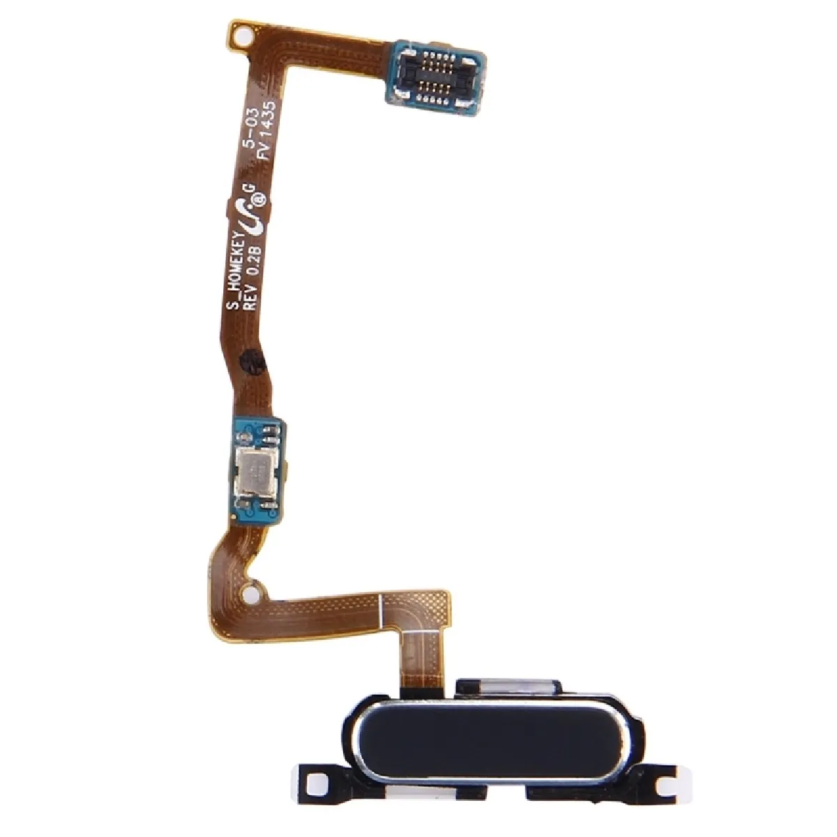 Pour Samsung Galaxy Alpha / noir G850F pièce détachée Home Button avec remplacement de Câble flexible Flex Cable