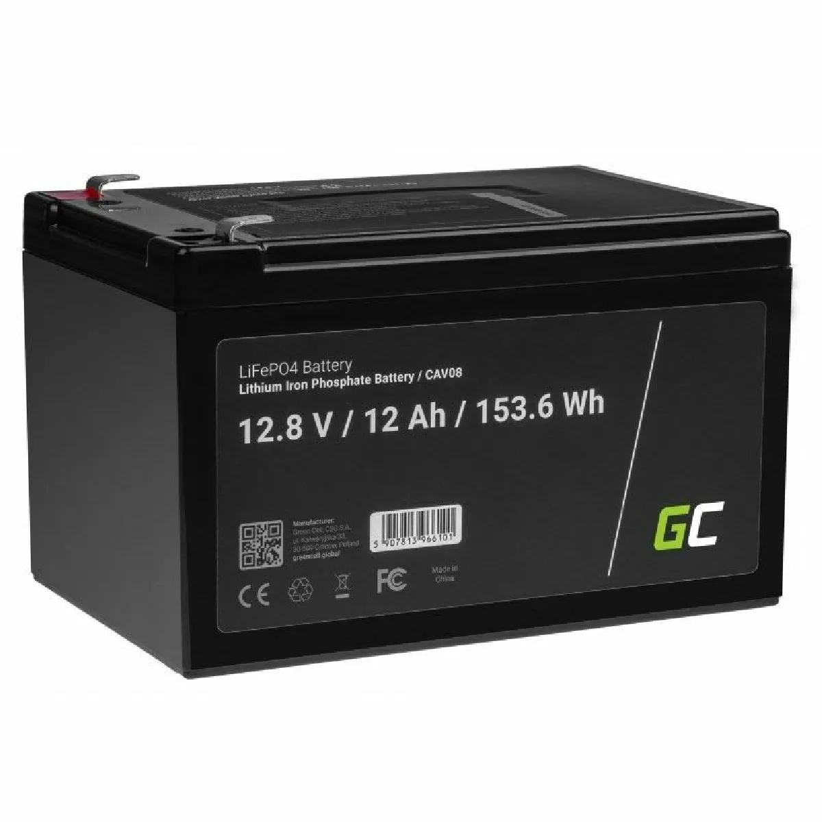 LiFePO4 battery 12V 12,8V 12Ah