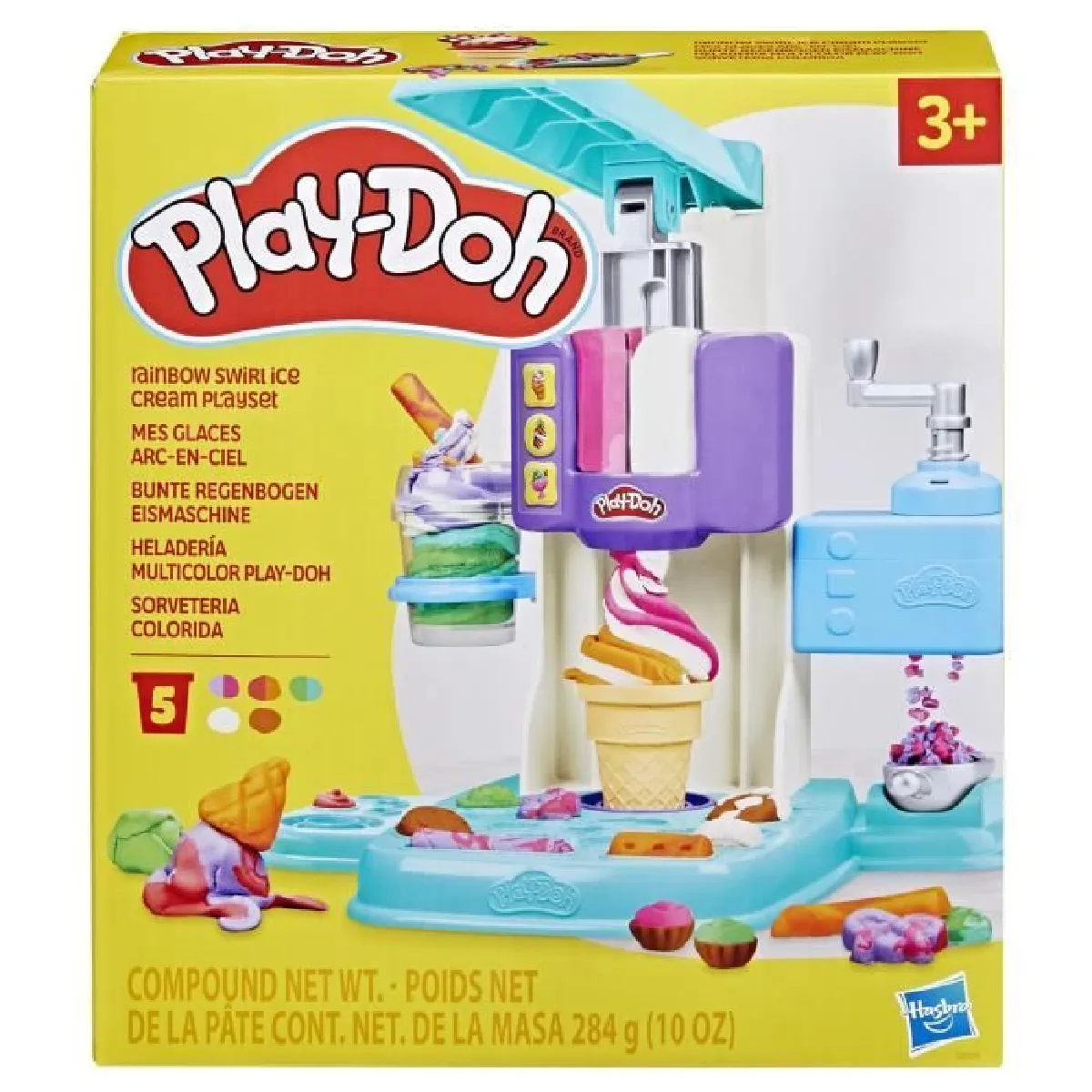 Play-Doh coffret Mes glaces arc-en-ciel avec pâte a modeler