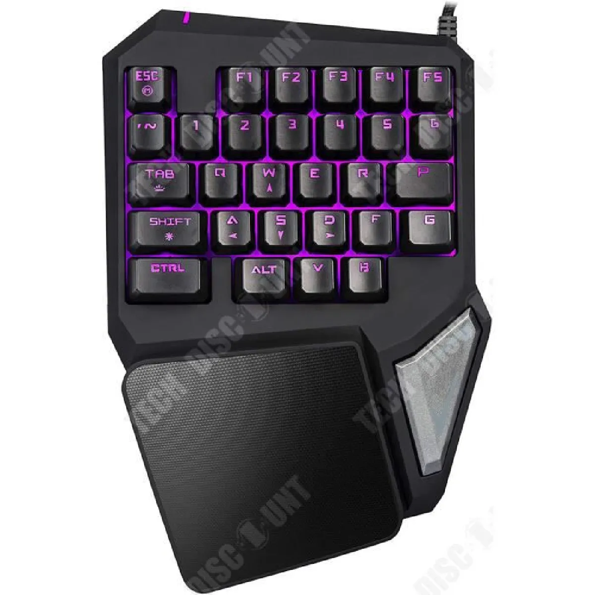 TD® Clavier de Gaming à Une Main USB Filaire - Clavier Gamer E-Sport 29 Touches rétroéclairé LED - accessoire de jeux PC