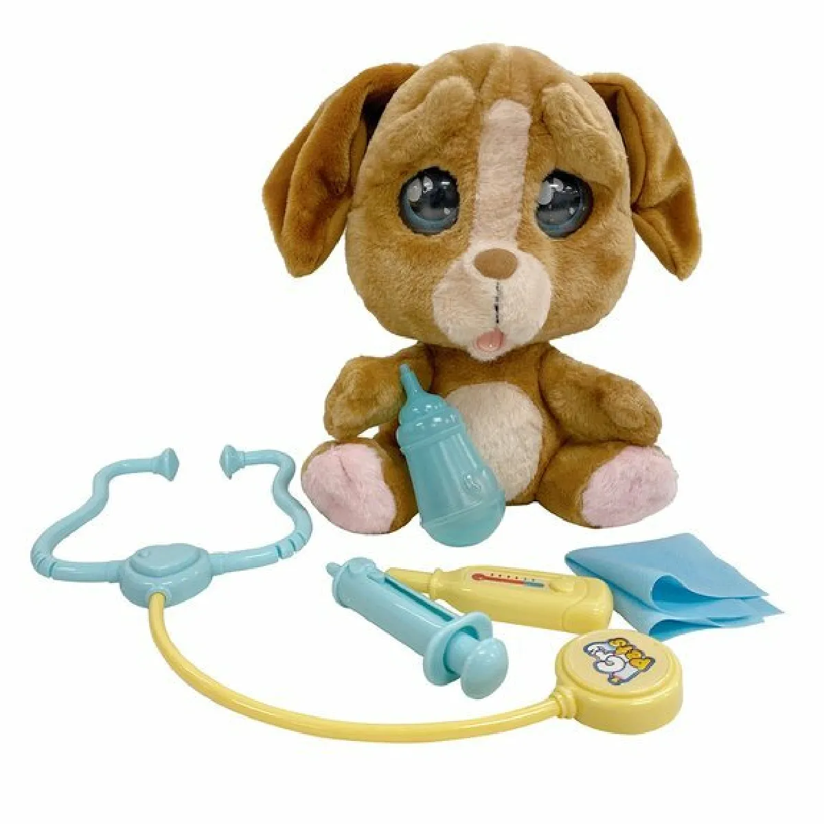 Emotion Pets – Set Vétérinaire - Peluche Chiot qui pleure + Accessoires