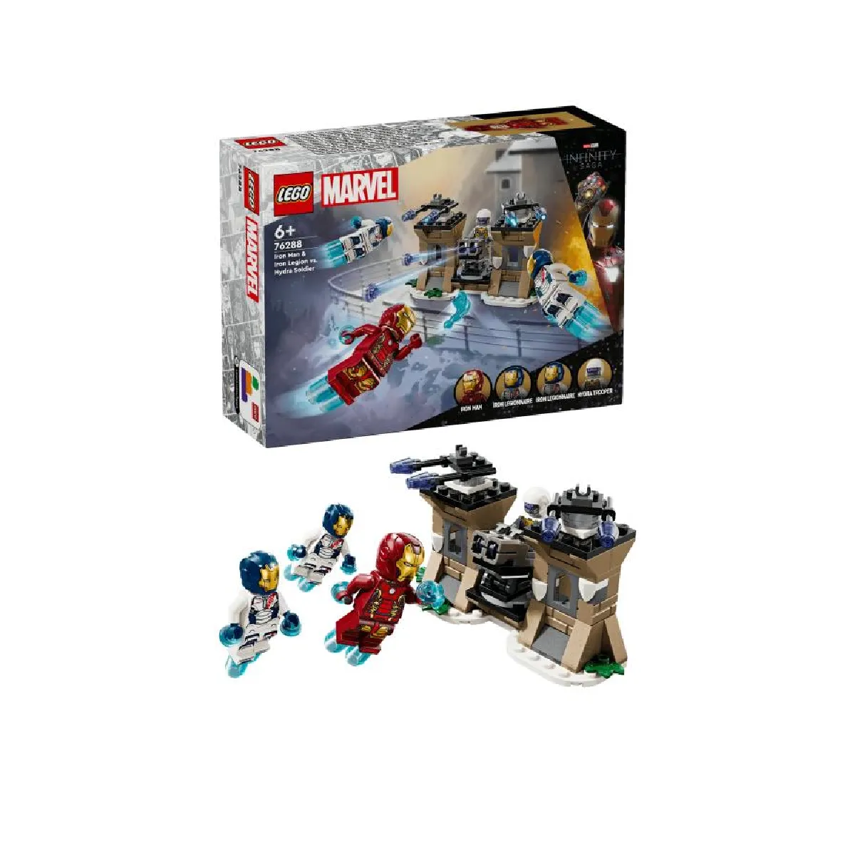 76288 Iron man et l?iron legion contre le soldat de l?hydra LEGO® Marvel