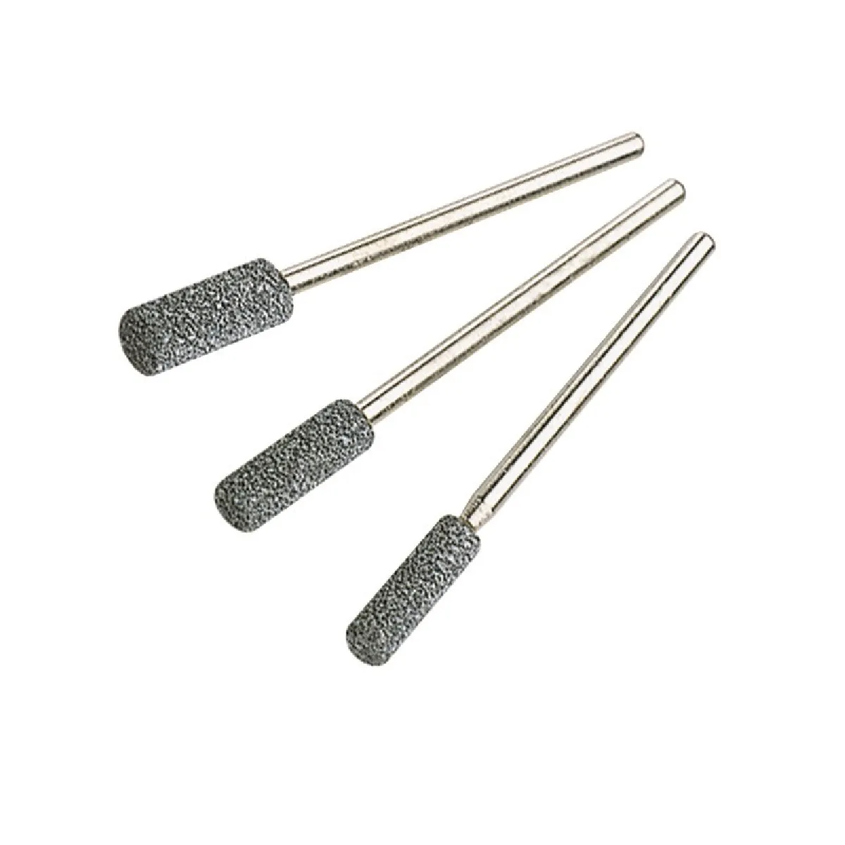 Wolfcraft - 3 meules abrasives sur tige pour affûter chaines de tronçonneuse - 2175000