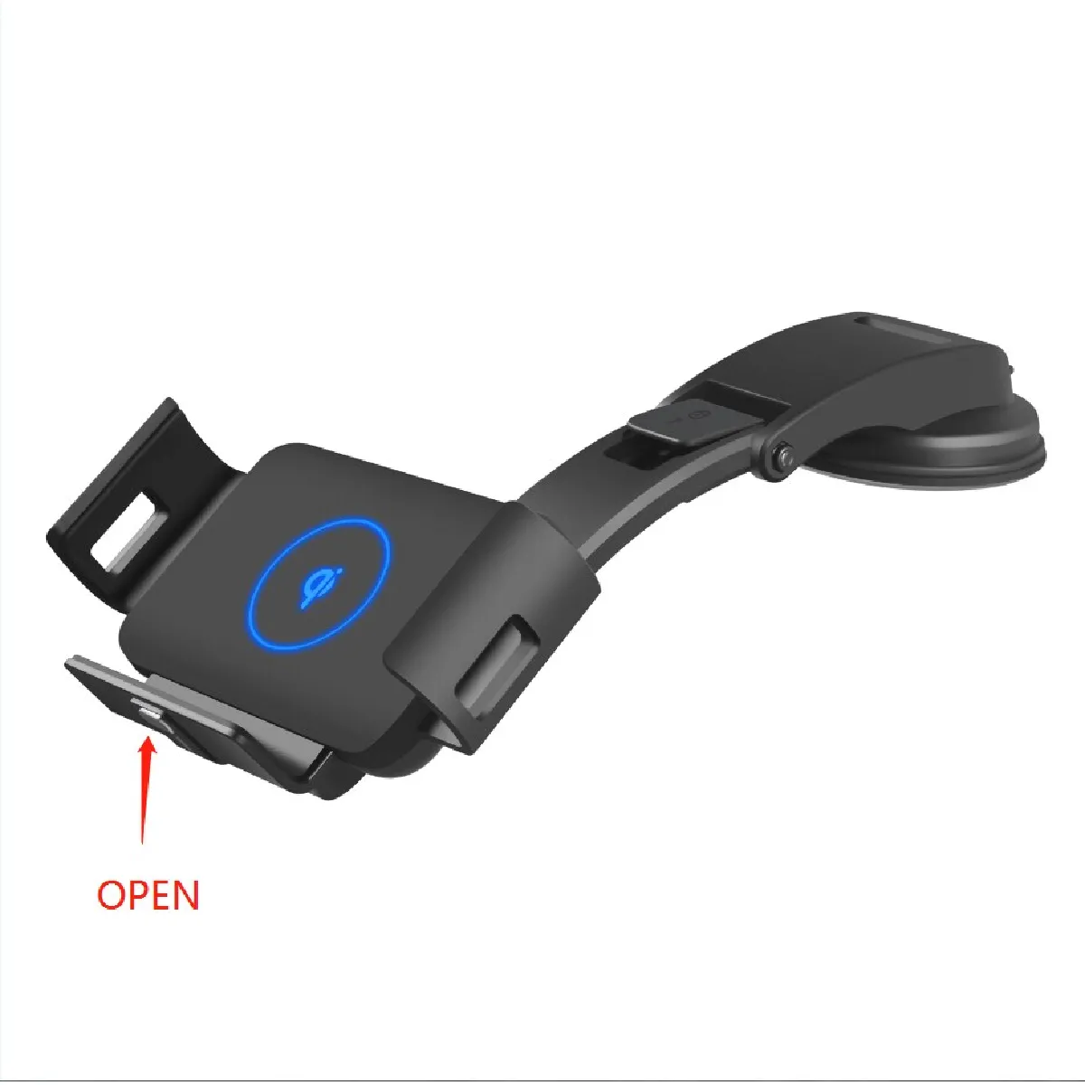 Chargeur sans fil de voiture 10W Porte-téléphone à serrage automatique Holder Xiaomi Samsung Fold Z pliant 211 XS Max Huawei Mate X