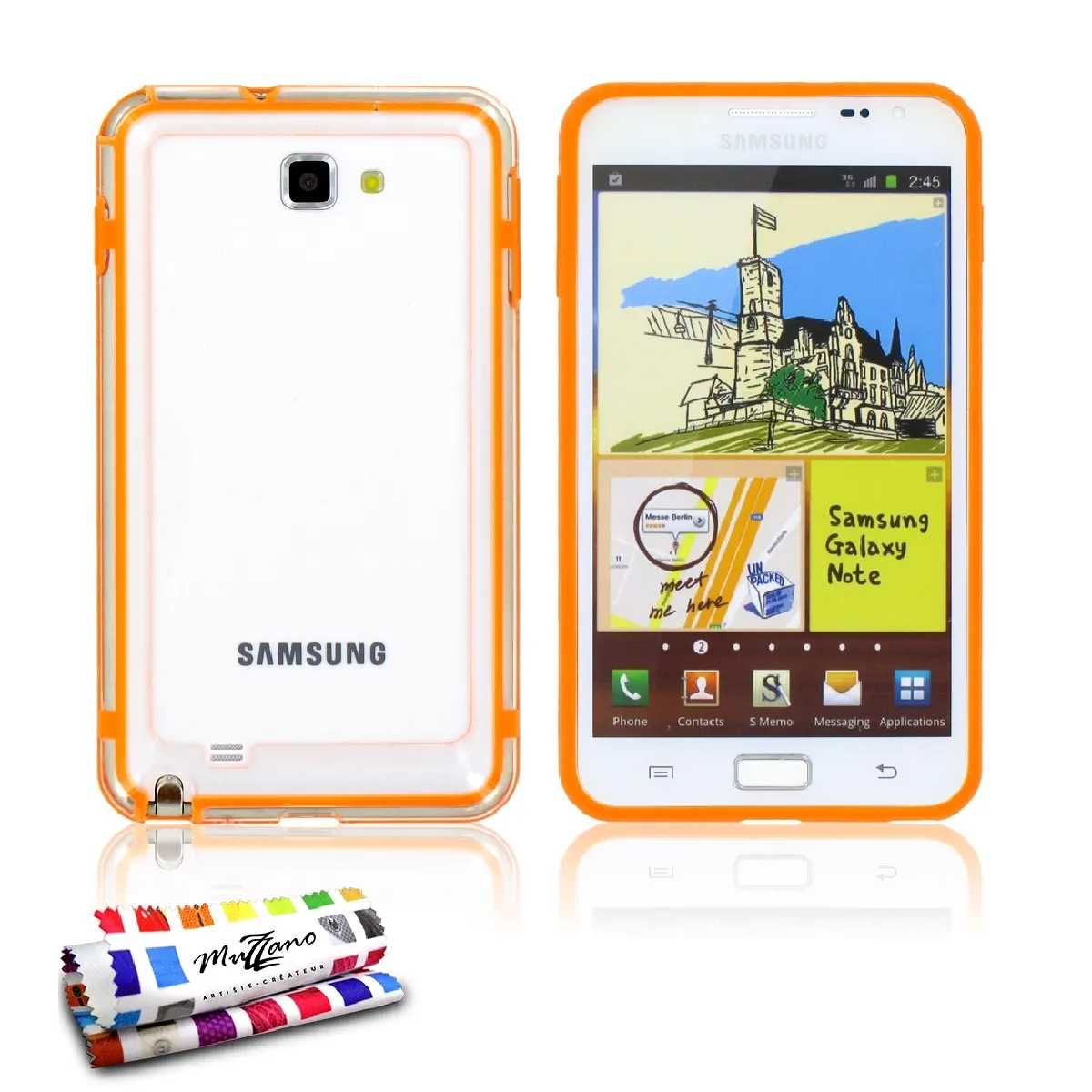 Bumper ""Hybrid"" SAMSUNG I9220 Orange