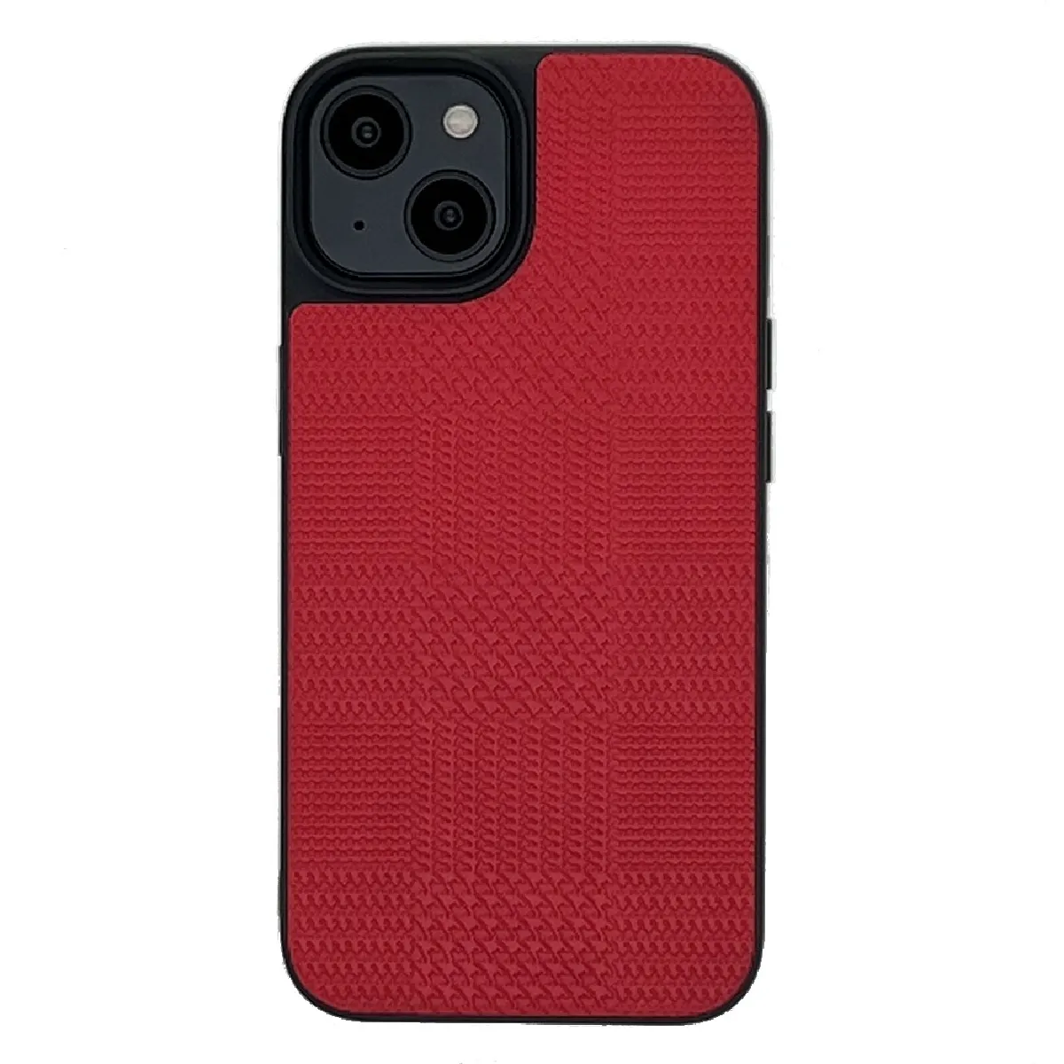 Coque en TPU + PU VILI anti-rayures pour votre iPhone 14 Plus - rouge