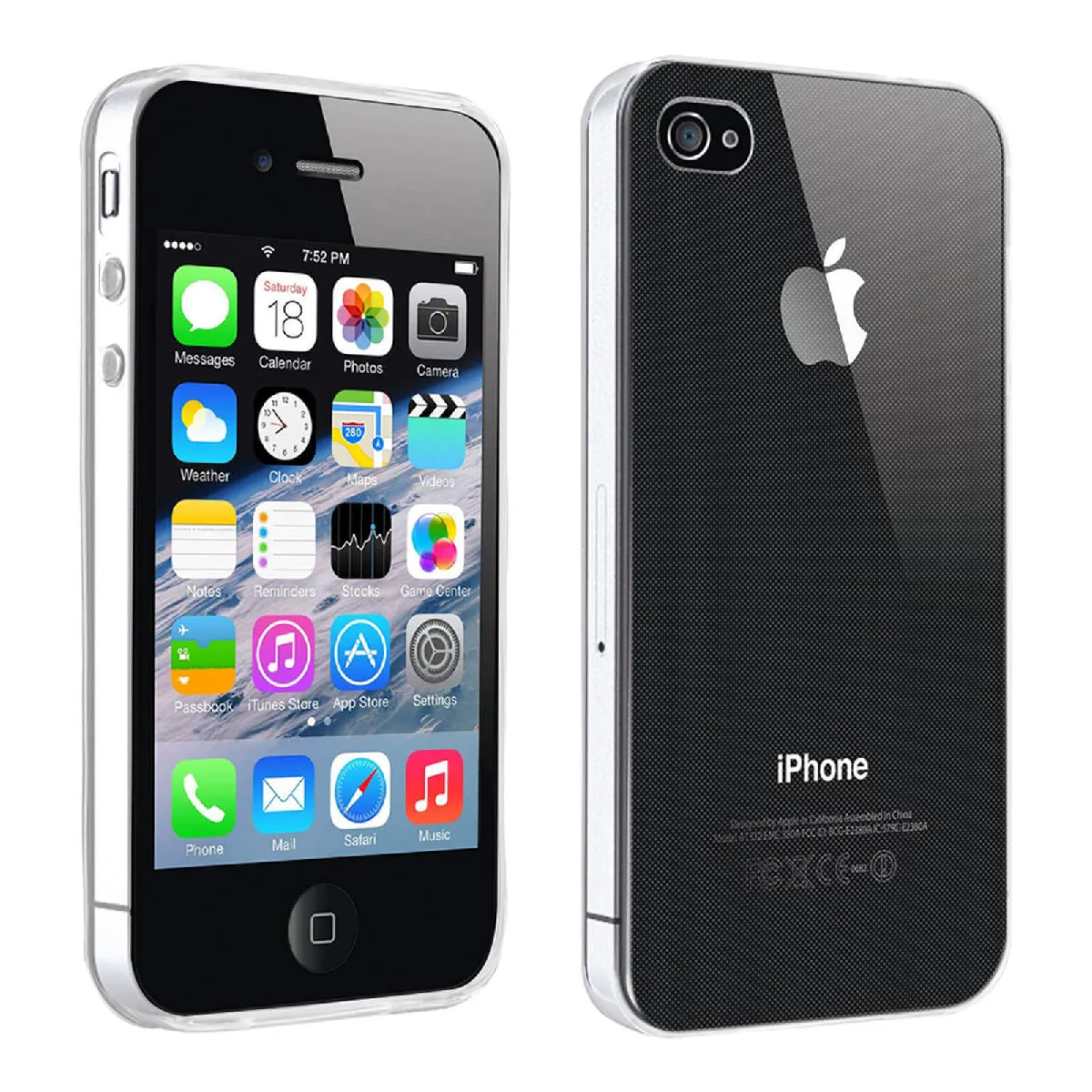 Coque Apple iPhone 4 / 4S Protection Silicone Résistant Ultra fine transparent