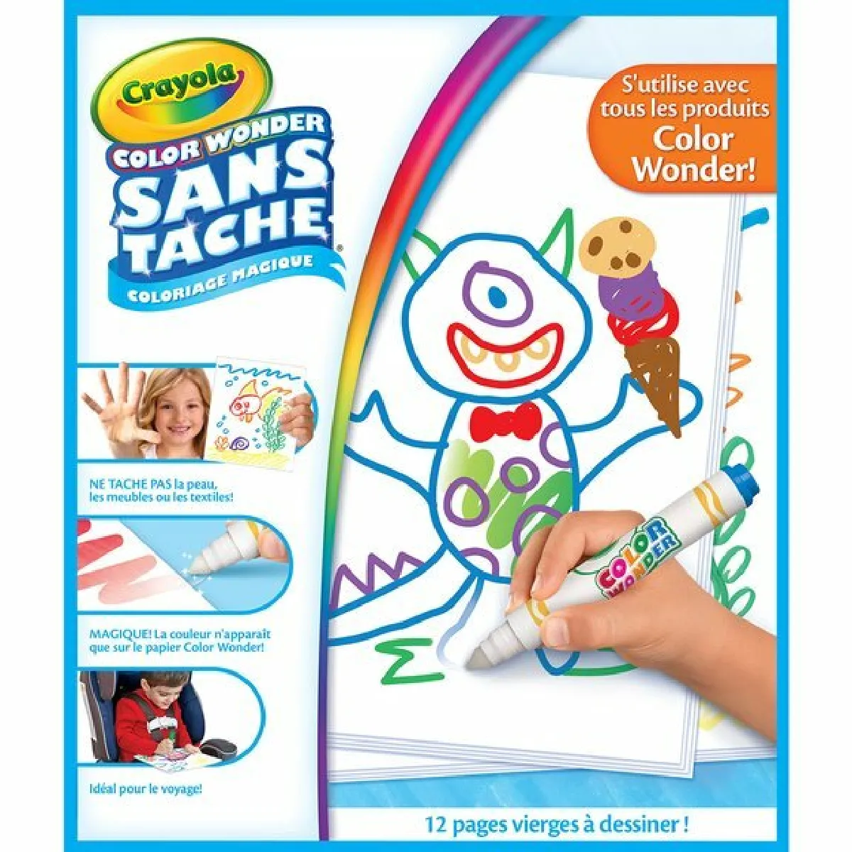 Color Wonder Recharche Feuilles Blanches