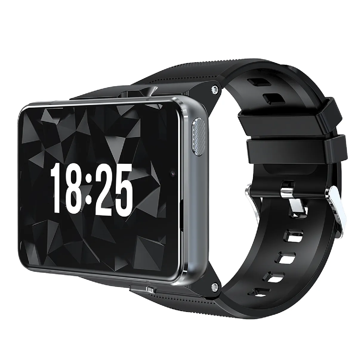 LOKMAT APPLLP MAX 4G montre intelligente écran couleur entièrement tactile de 2,88 pouces batterie 1850mAh photo musique vidéo surveillance de la fréquence cardiaque mode multisport durée de vie étanche 4G + 64 Go, argent