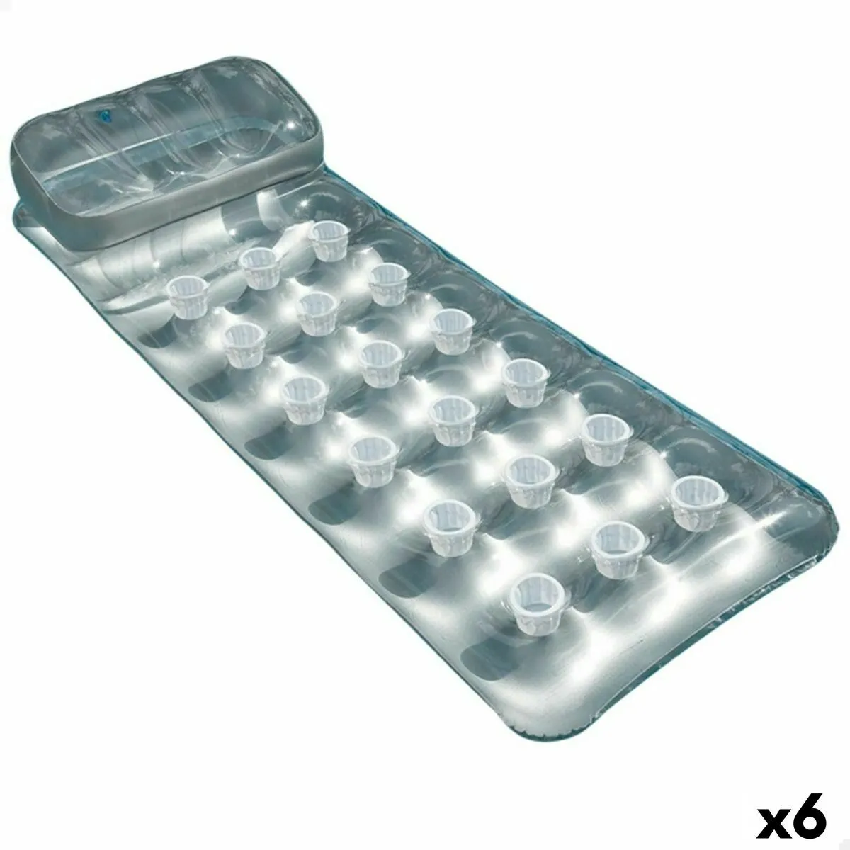 matelas-gonflable-intex-argente-18-verres-188-x-30-x-71-cm-6-unites-4899888613473