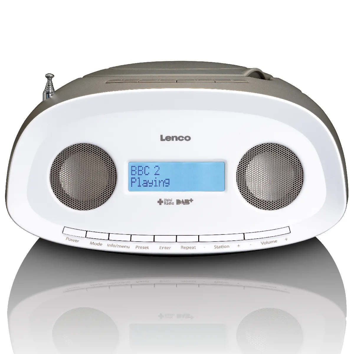 DAB+ boombox FM avec CD, MP3, USB SCD-69TP Blue-Taupe