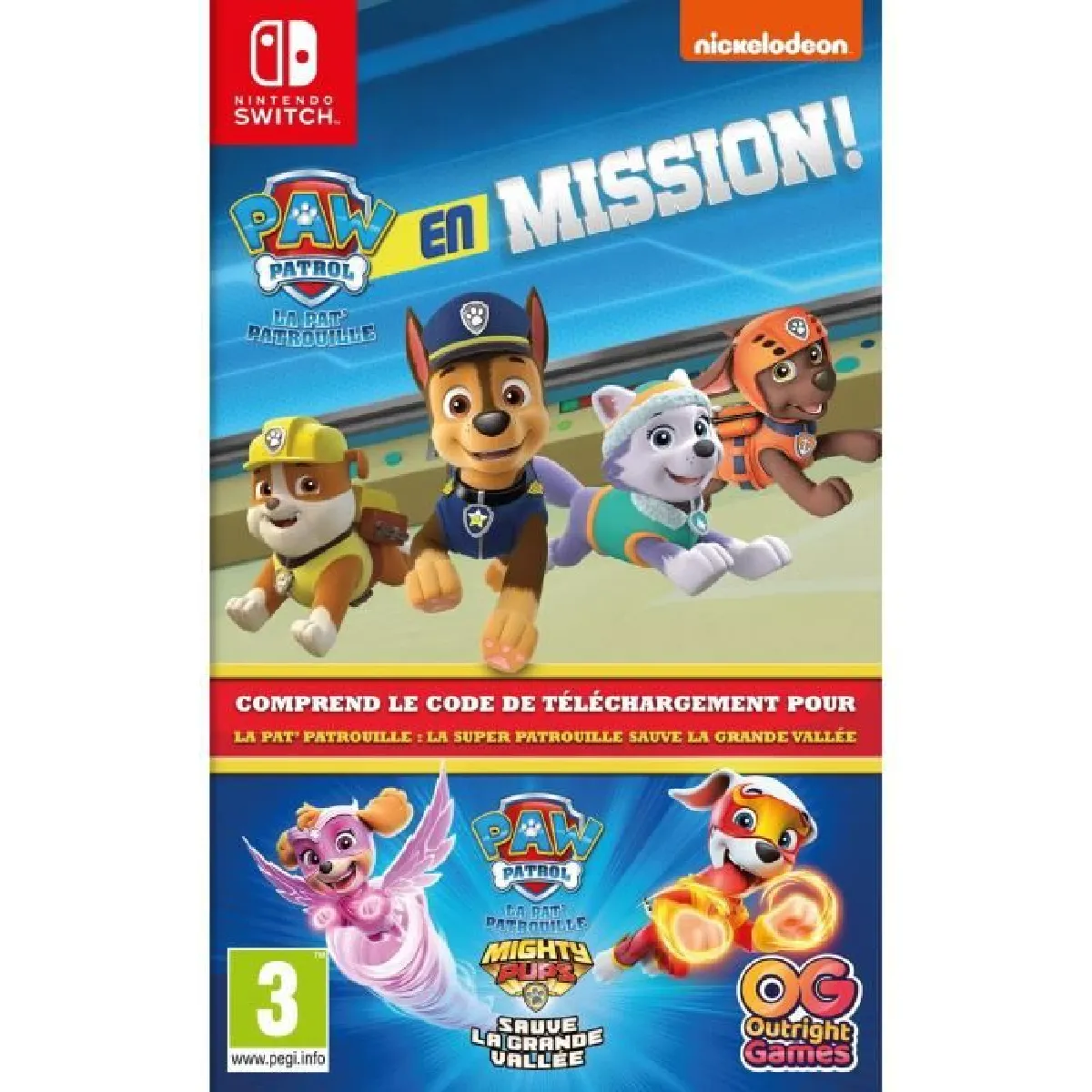 Compilation La Pat' Patrouille en Mission + La Pat' Patrouille Sauve la Grande Vallée Jeu Switch