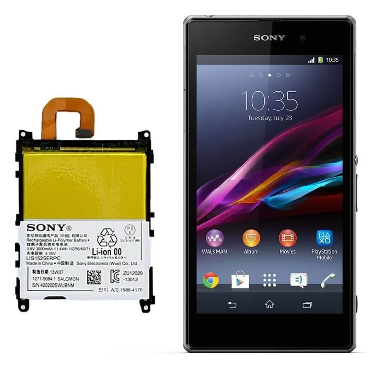 D'origine Sony Xperia Z1 L39H C6903 Accu Batterie 3000 mAh LIS1525ERPC