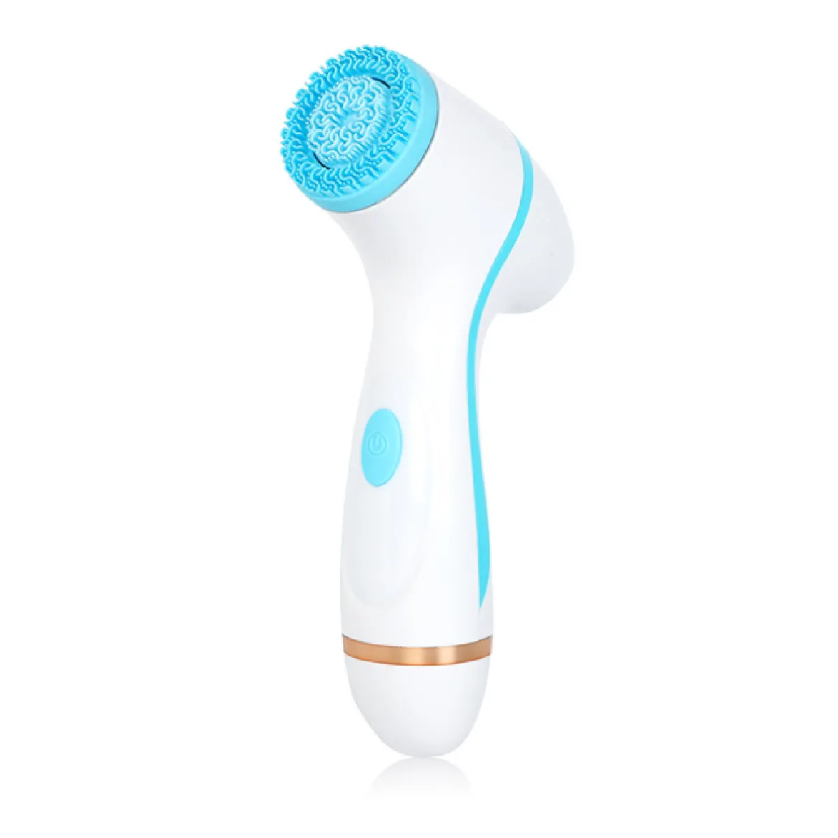 Brosse nettoyante pour le visage en silicone Brosse nettoyante pour le visage USB électrique nettoyante exfoliante,Bleu