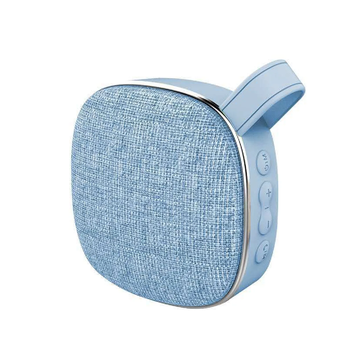 Enceinte Bluetooth Tissu pour ZTE Grand X View 3 Smartphone Haut-Parleur Micro (BLEU)