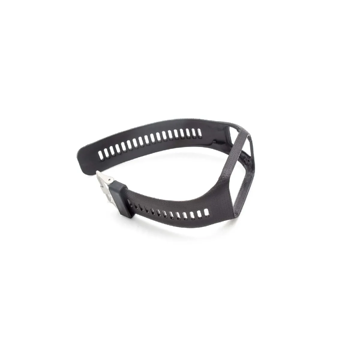 vhbw bracelet TPE 24.5cm compatible avec TomTom Adventure, Golfer 2, Runner 2, Runner 3, Spark, Spark 3 montre connectée - noir