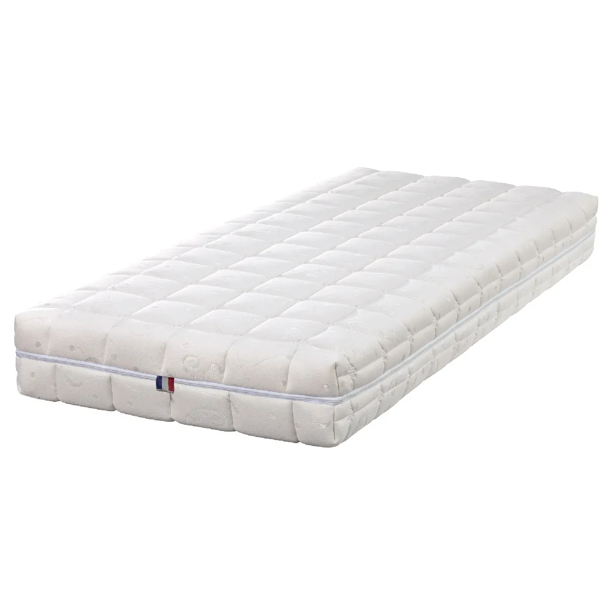 Natural Latex Matelas 160x200 Ferme Latex Naturel 80 Kg/m3 - DEHOUSSABLE - 21 cm - Compatible literies électriques