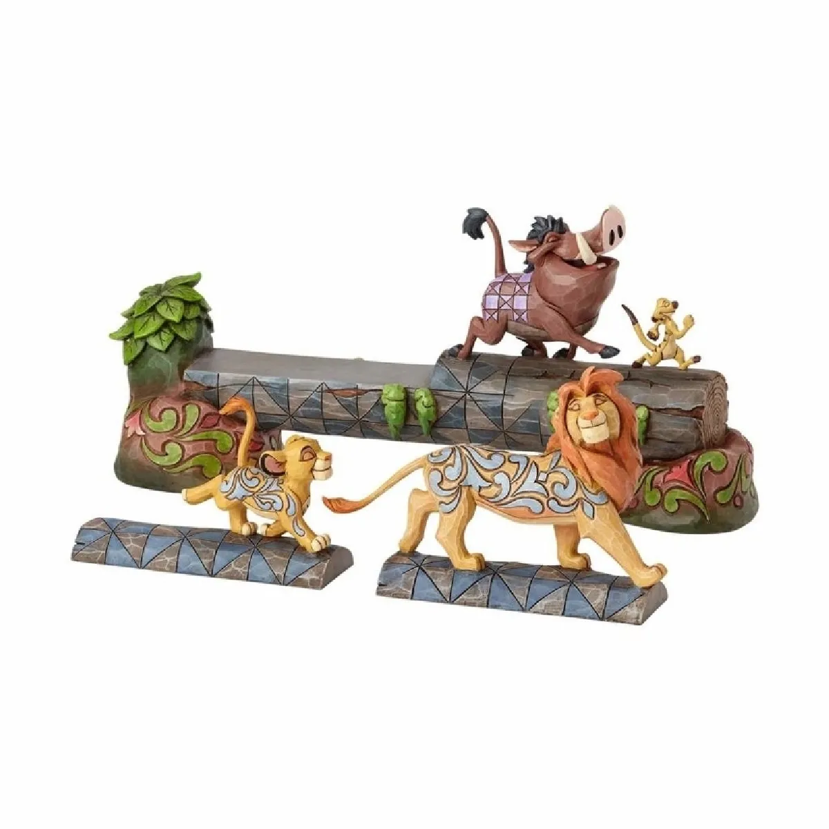 Figurine Simba, Timon et Pumbaa - Les amis sans-souci Le Roi Lion