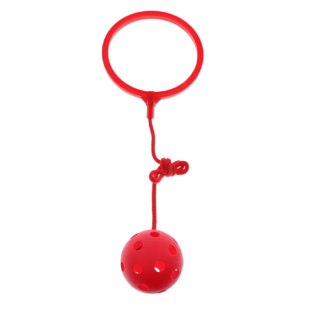 sauter balle exercice de plein air fitness jouet cheville anneau swing ball pour les enfants rouge