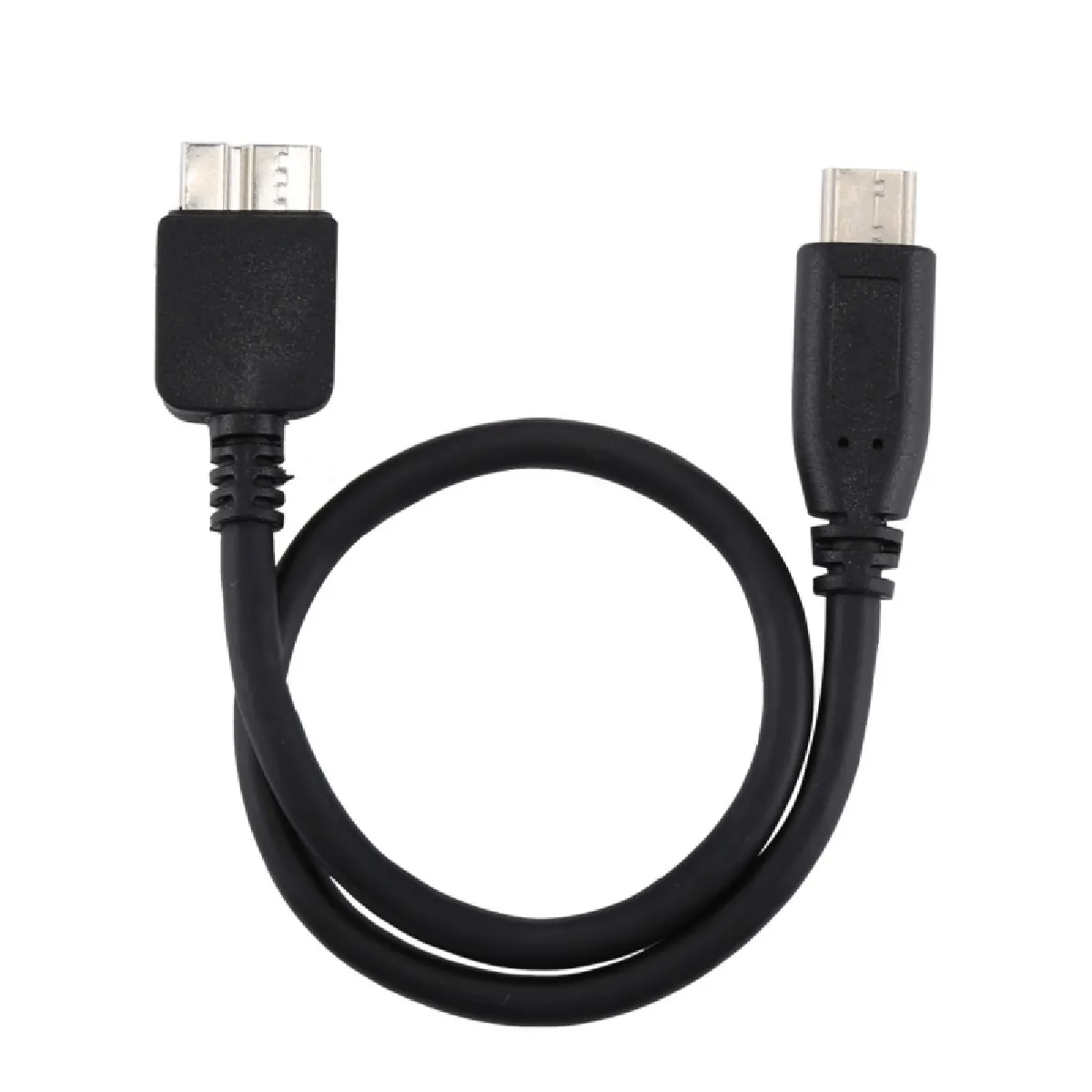 Câble pour Samsung Galaxy S9 et S9 + S8 S8 + / LG G6 / Huawei P10 P10 Plus / Xiaomi Mi 6 Max 2 autres Smartphones USB-C / Type-C Mâle à Micro B d'Adaptateur Mâle, Longueur Totale: environ 30cm,