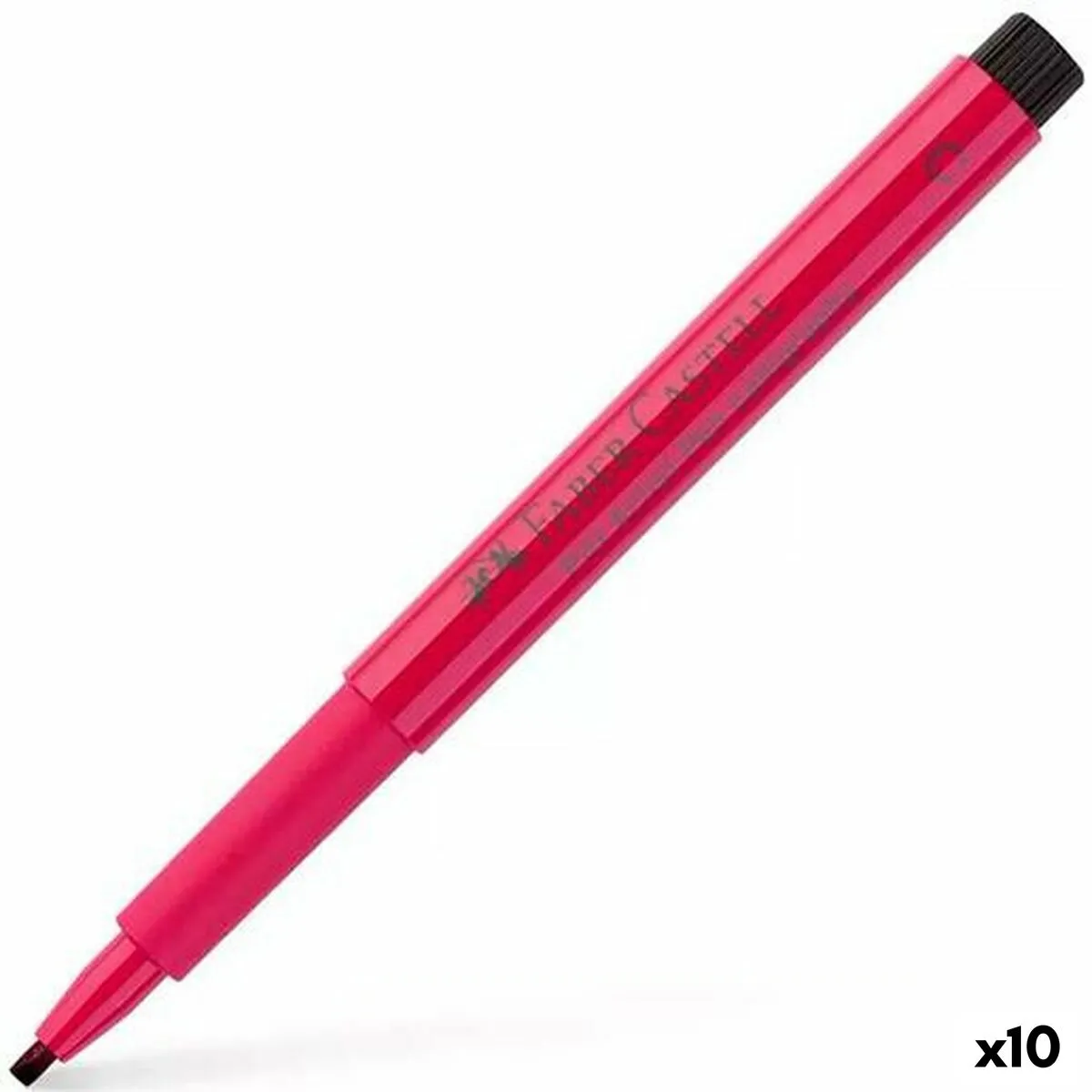 Feutres Faber-Castell Pitt Artist Calligraphie Rose chaud 10 Unités