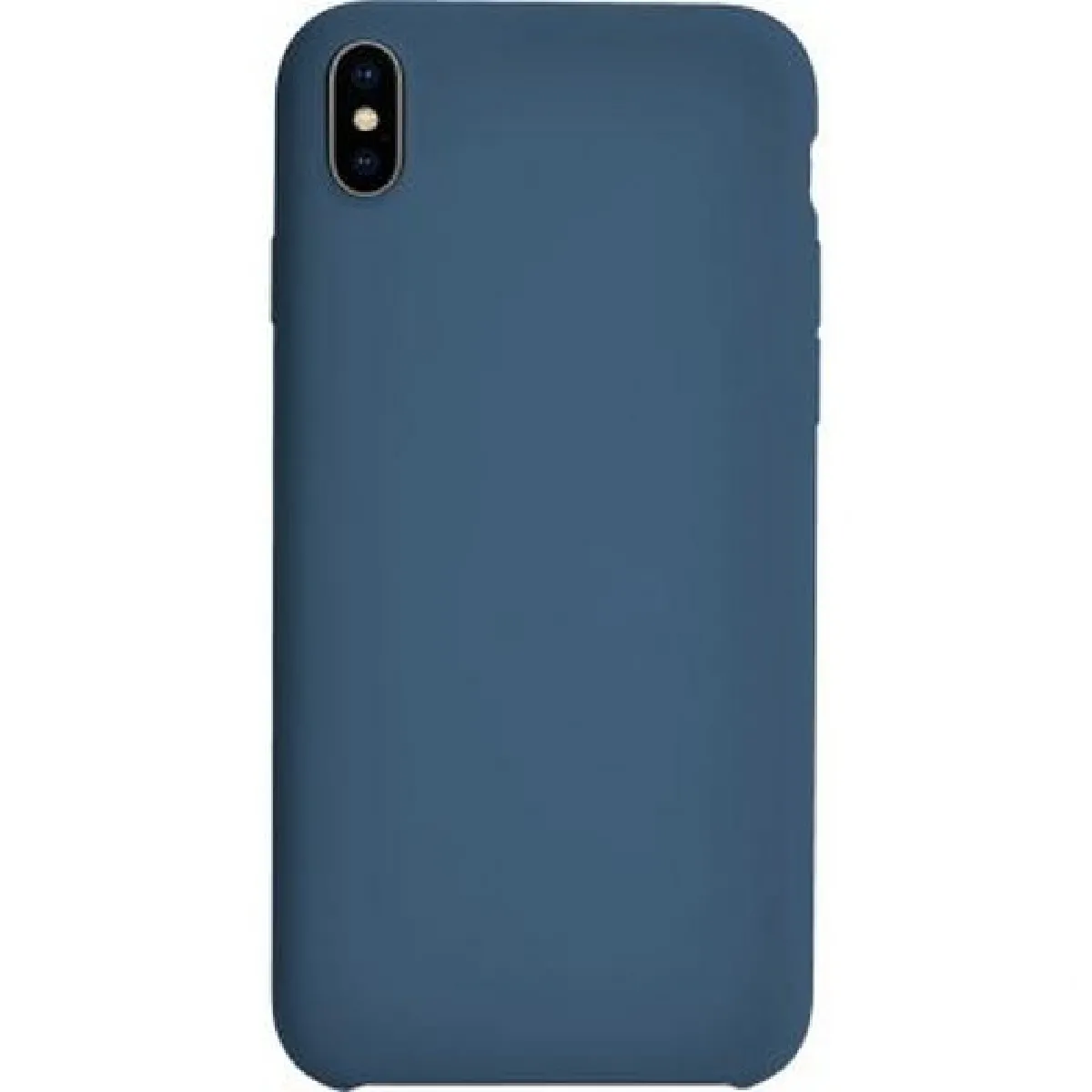 BigBen Connected Coque pour iPhone XS Max Rigide Soft touch en Silicone Bleu