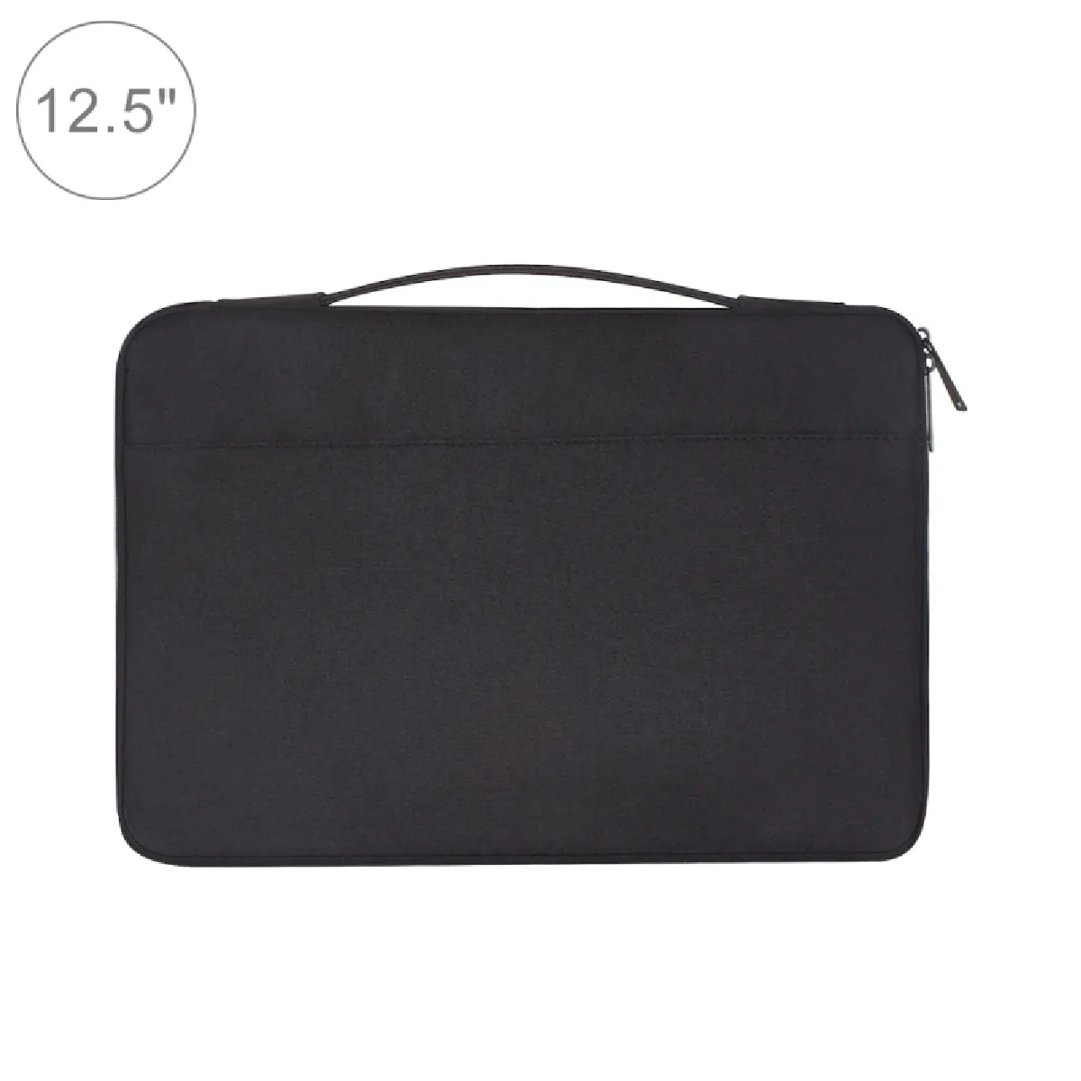 Sacoche 12,5 pouces de mode casual Polyester + Nylon Laptop Sac à main pour ordinateur portable Housse de protection Macbook, Samsung, Lenovo, Xiaomi, Sony, DELL, CHUWI, ASUS, HP Noir