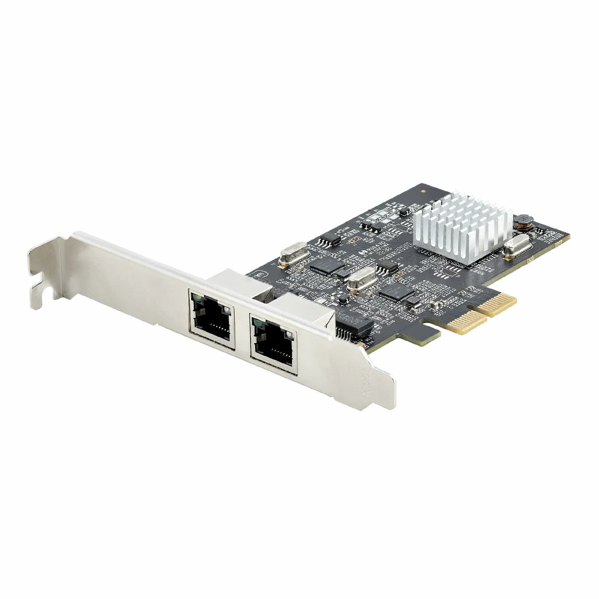 StarTech Carte Réseau PCIe à 2 Ports 2,5 Gbps NBASE-T, Intel I225-V - Carte Réseau pour PC - Carte Réseau Ethernet Multi-Gigabit - Carte LAN Serveur PCI Express 2.1 (PR22GI-NETWORK-CARD)