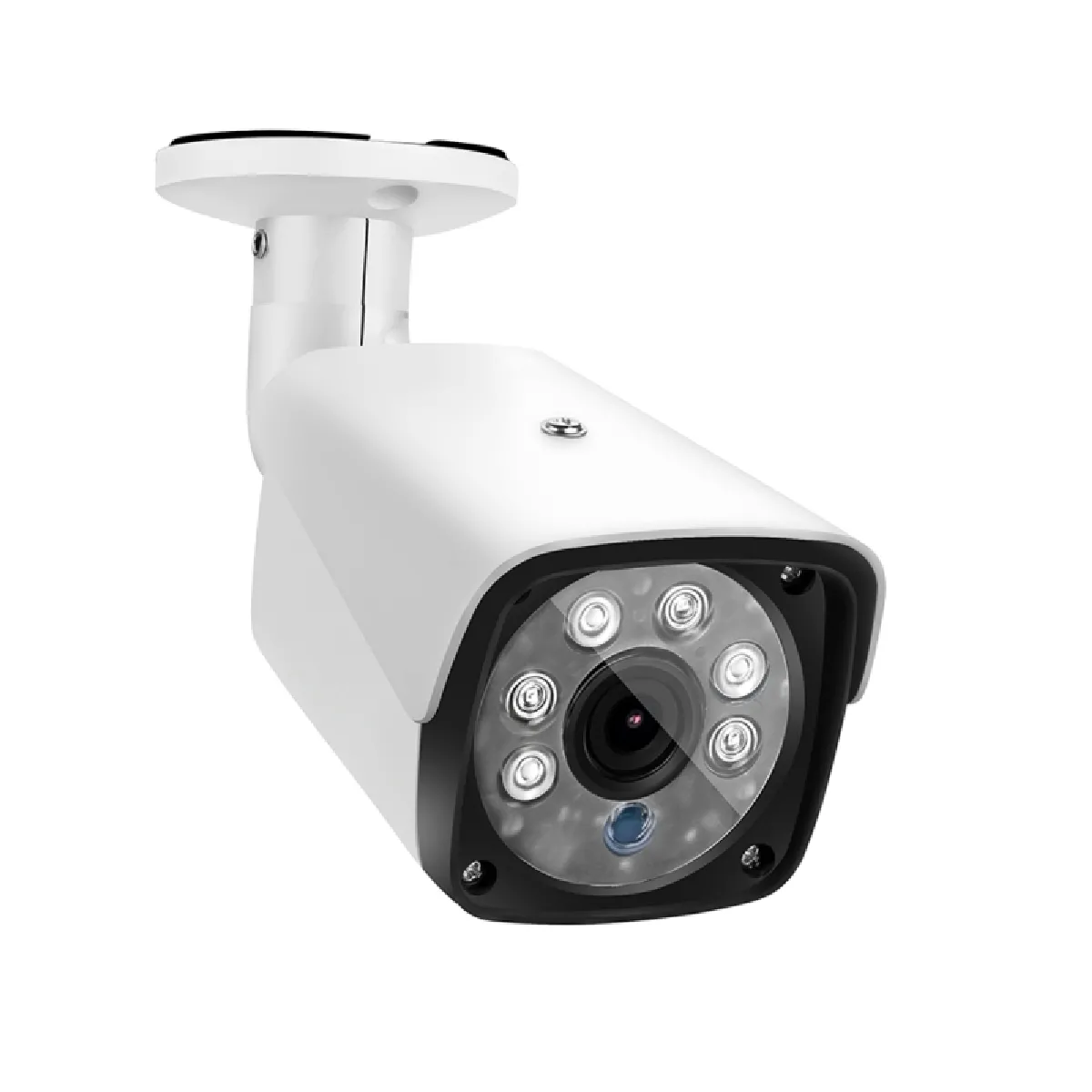 633W / IP POE Power blanc Over Ethernet Caméra IP 720p de surveillance de sécurité à domicile en plein air, IP66 imperméable à l'eau, vision nocturne de et téléphone vue à distance connexion WiFi